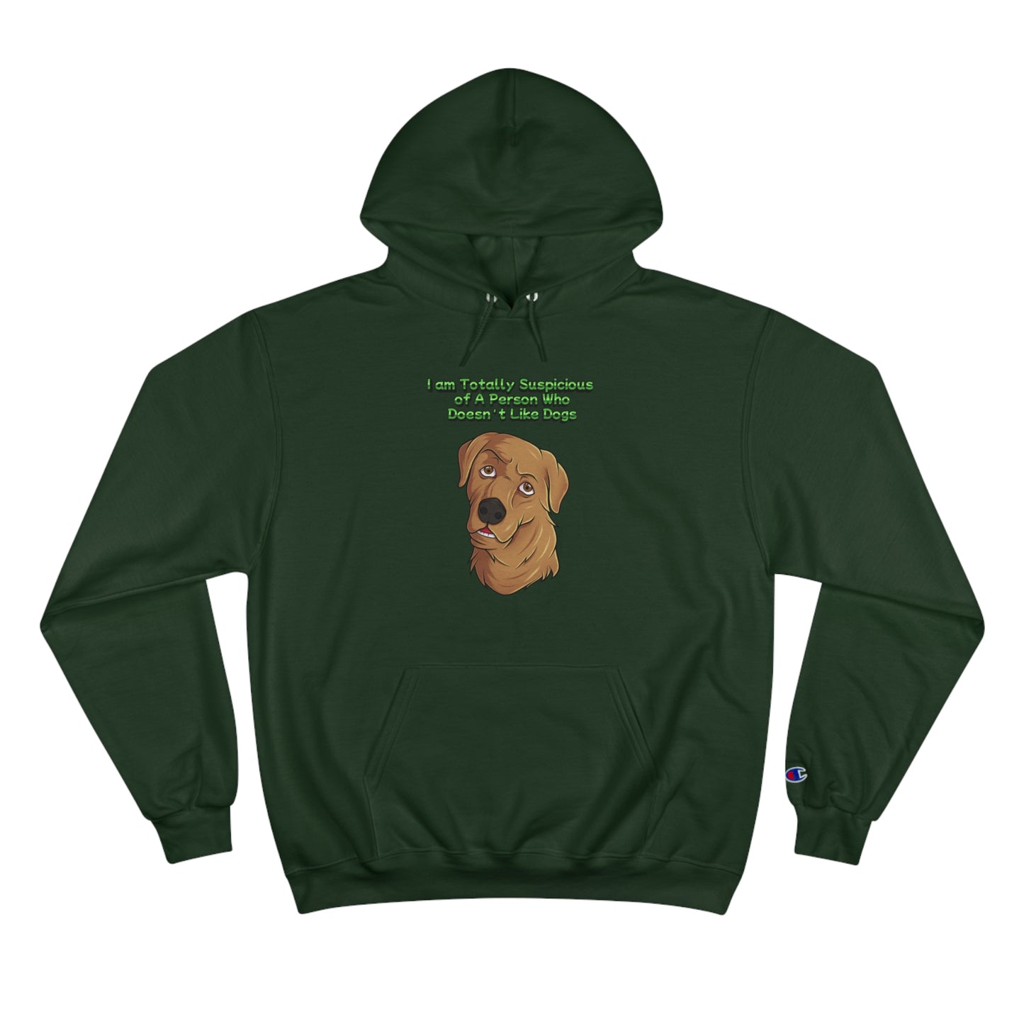 Dog Lovers front and back designed Champion Hoodie
