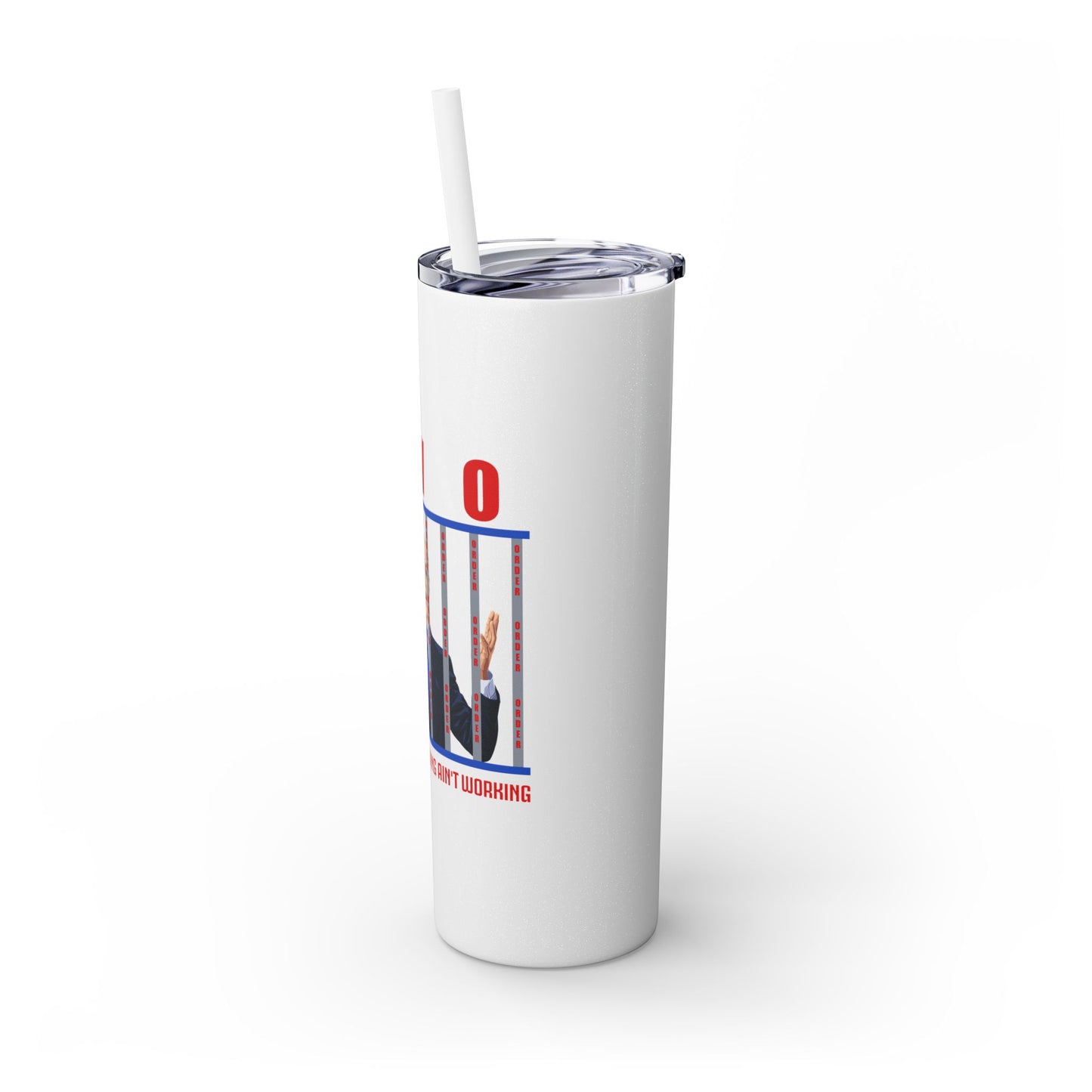 Brandon gotta go Skinny Tumbler with Straw, 20oz