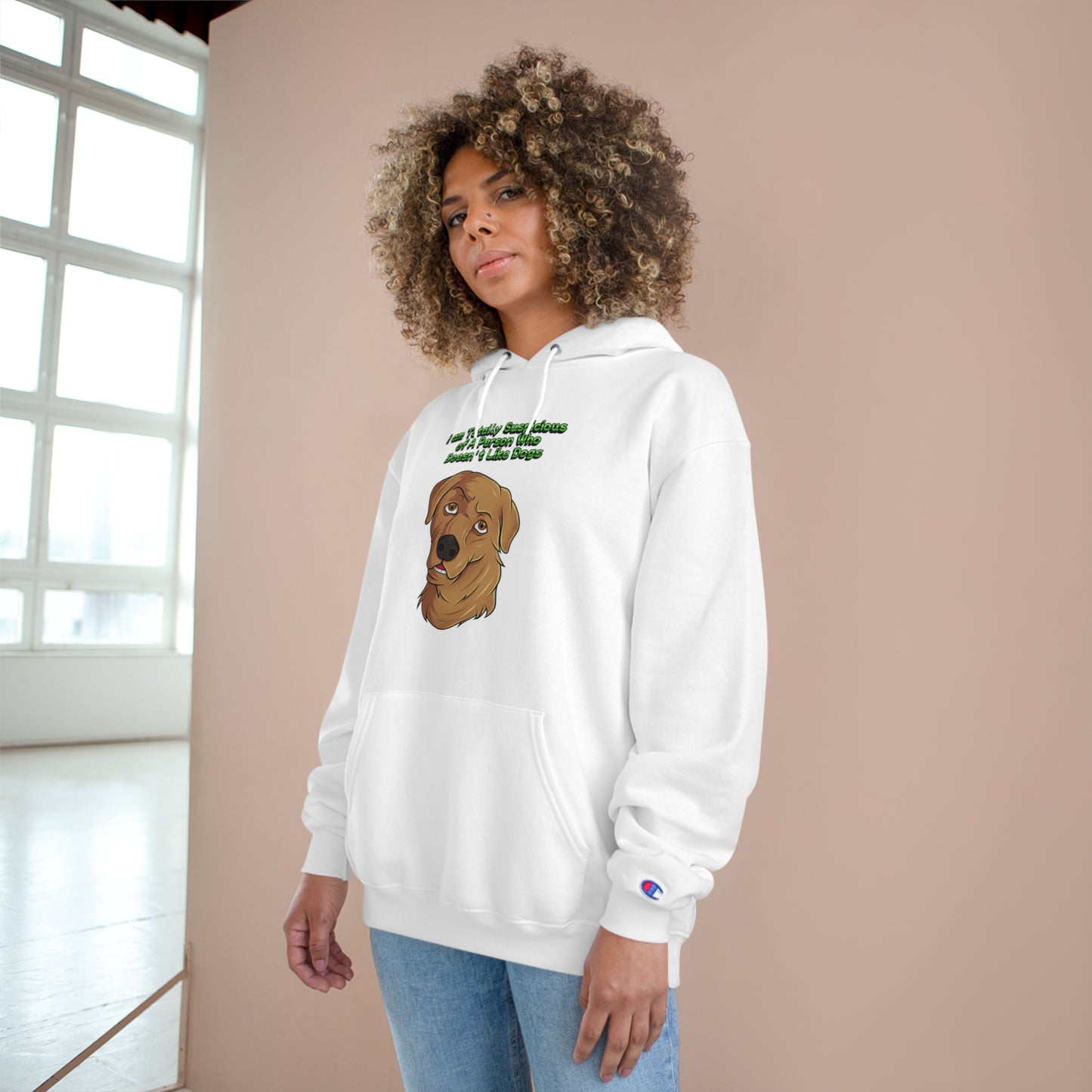 Dog Lovers front and back designed Champion Hoodie