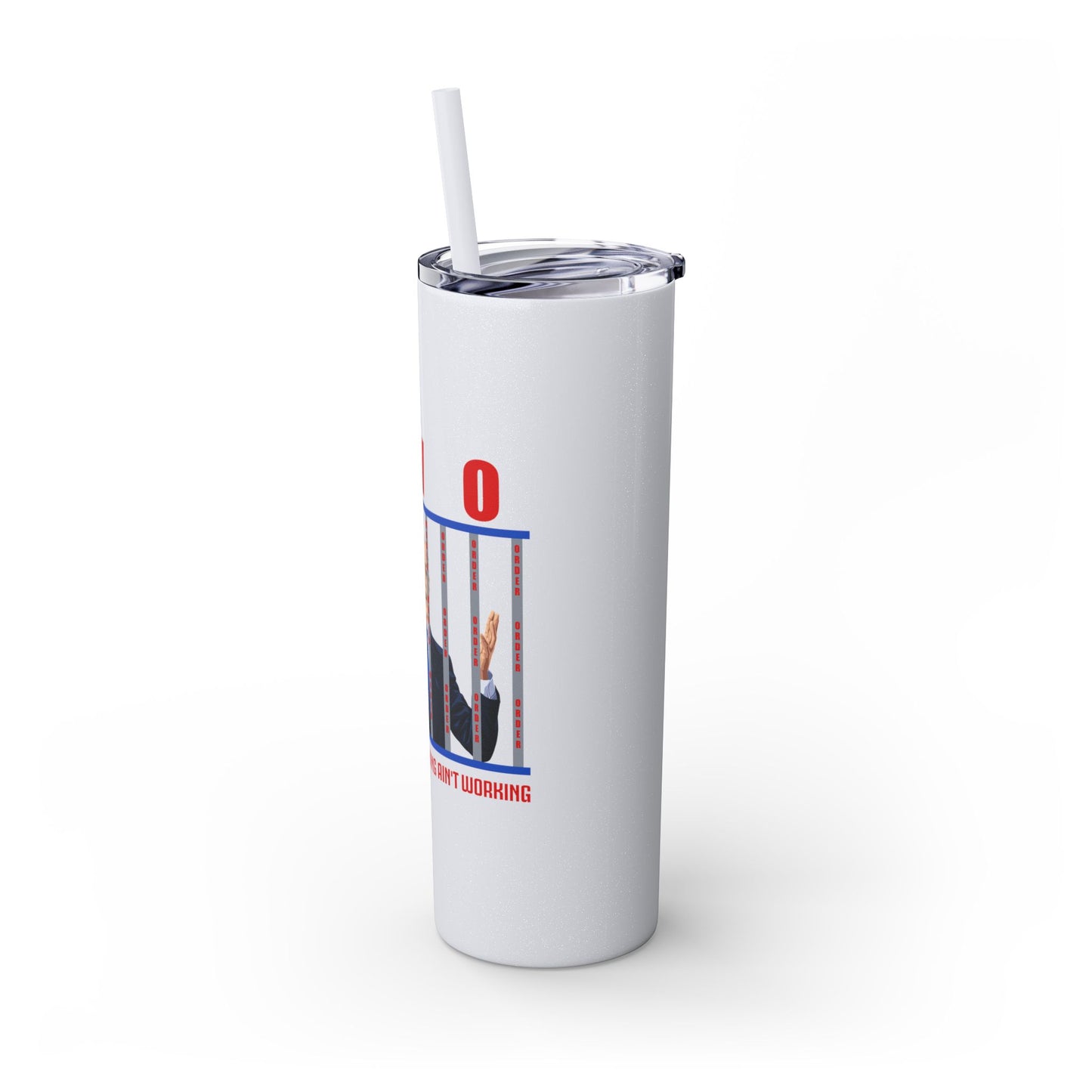 Brandon gotta go Skinny Tumbler with Straw, 20oz