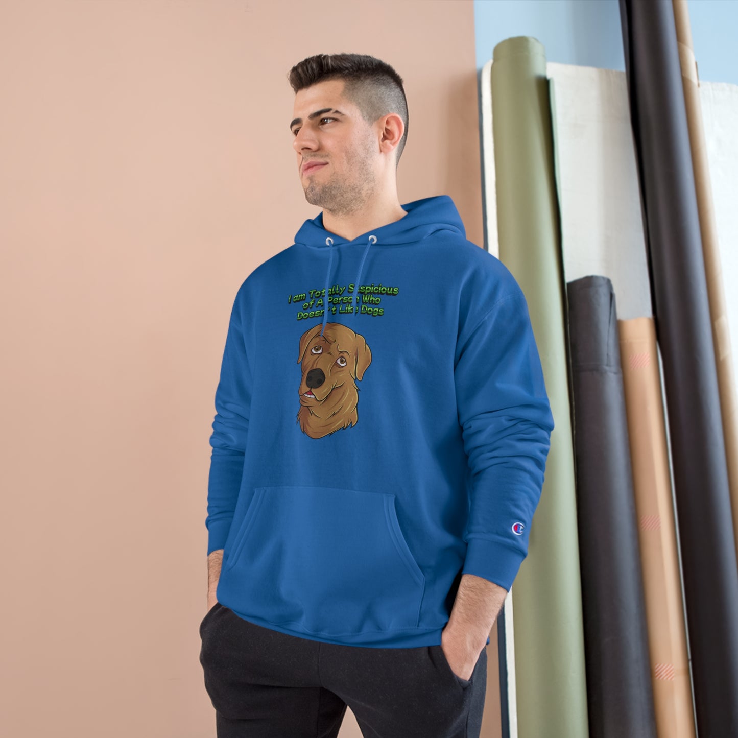 Dog Lovers front and back designed Champion Hoodie