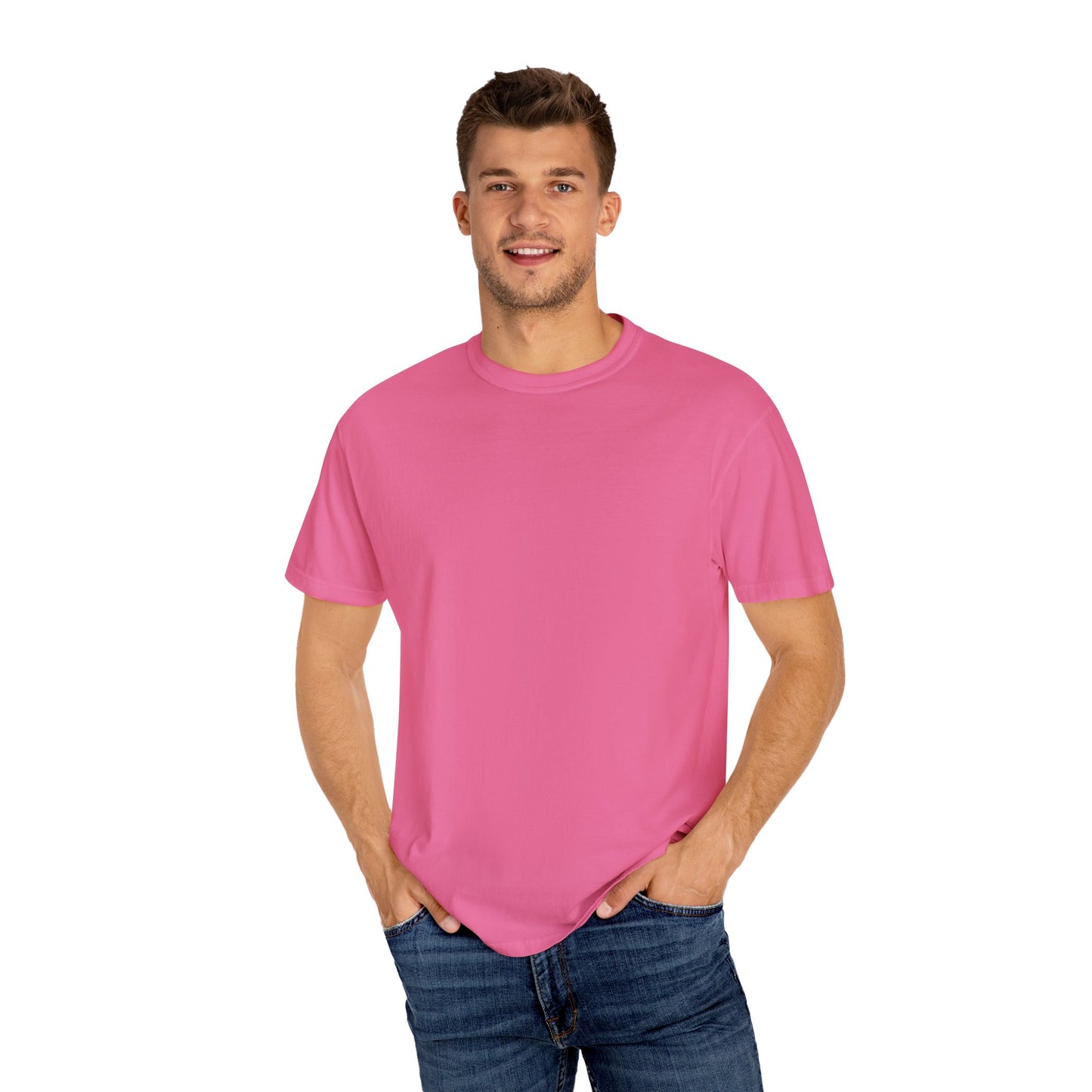 Born in the 60s yellow back design Unisex Garment-Dyed T-shirt
