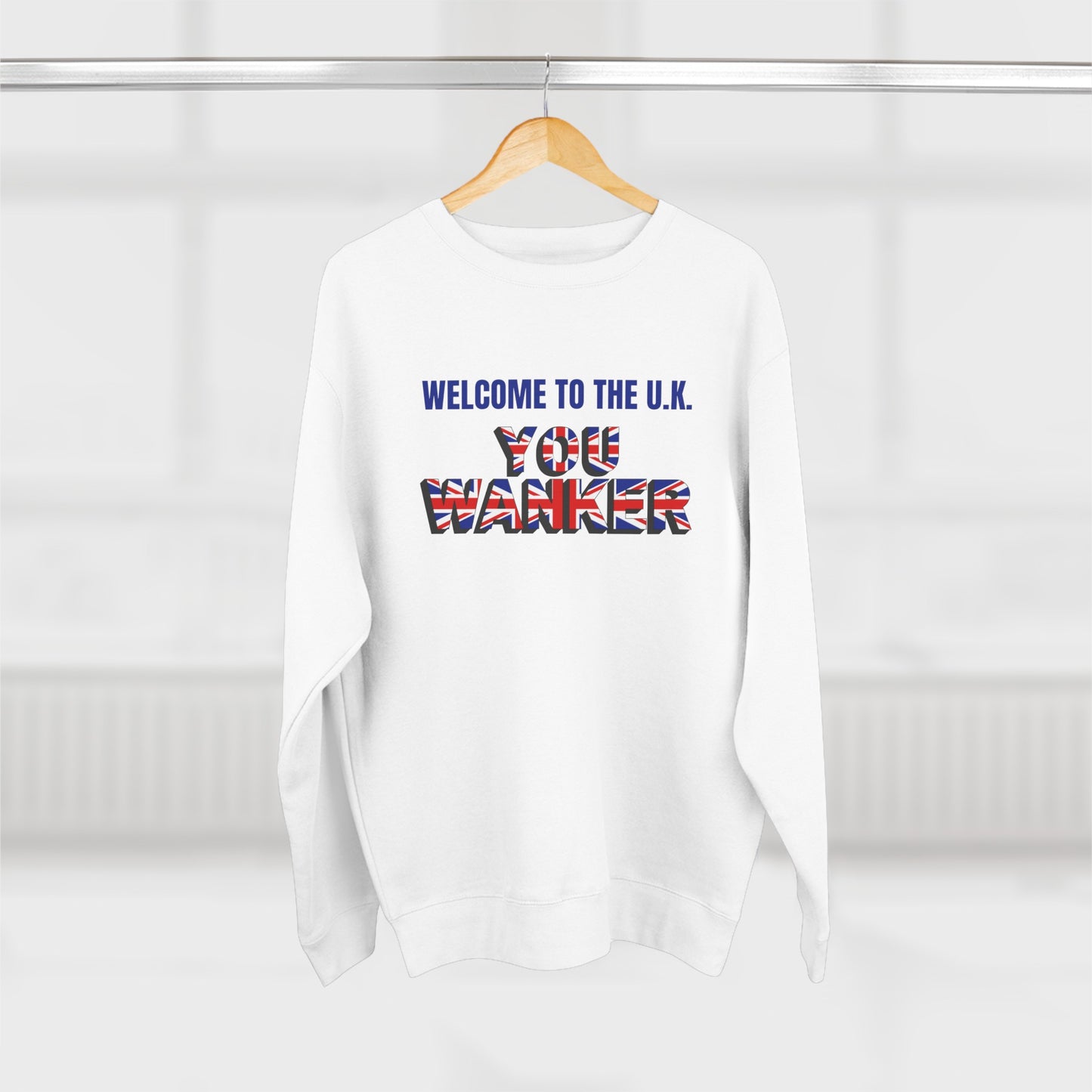Welcome to the UK- Unisex Premium Crewneck Sweatshirt