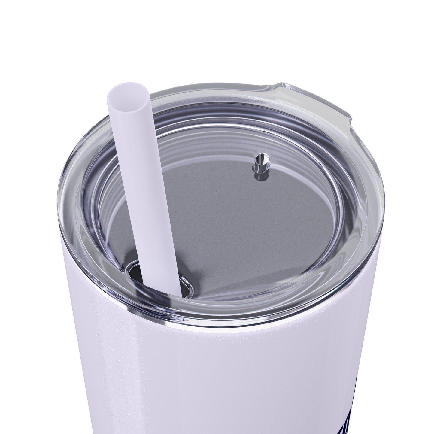 Welcome to the UK You Wanker - Skinny Stainless Steel Tumbler with Straw, 20oz
