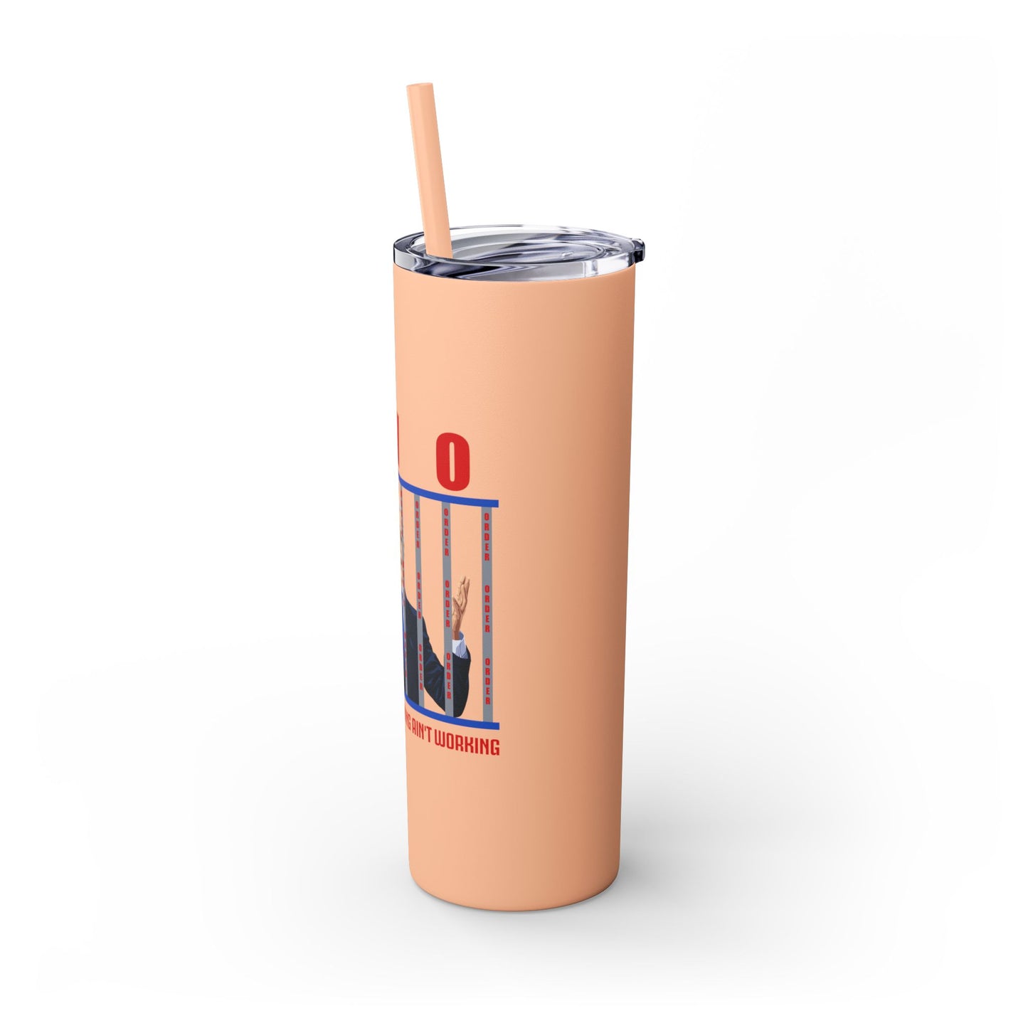 Brandon gotta go Skinny Tumbler with Straw, 20oz