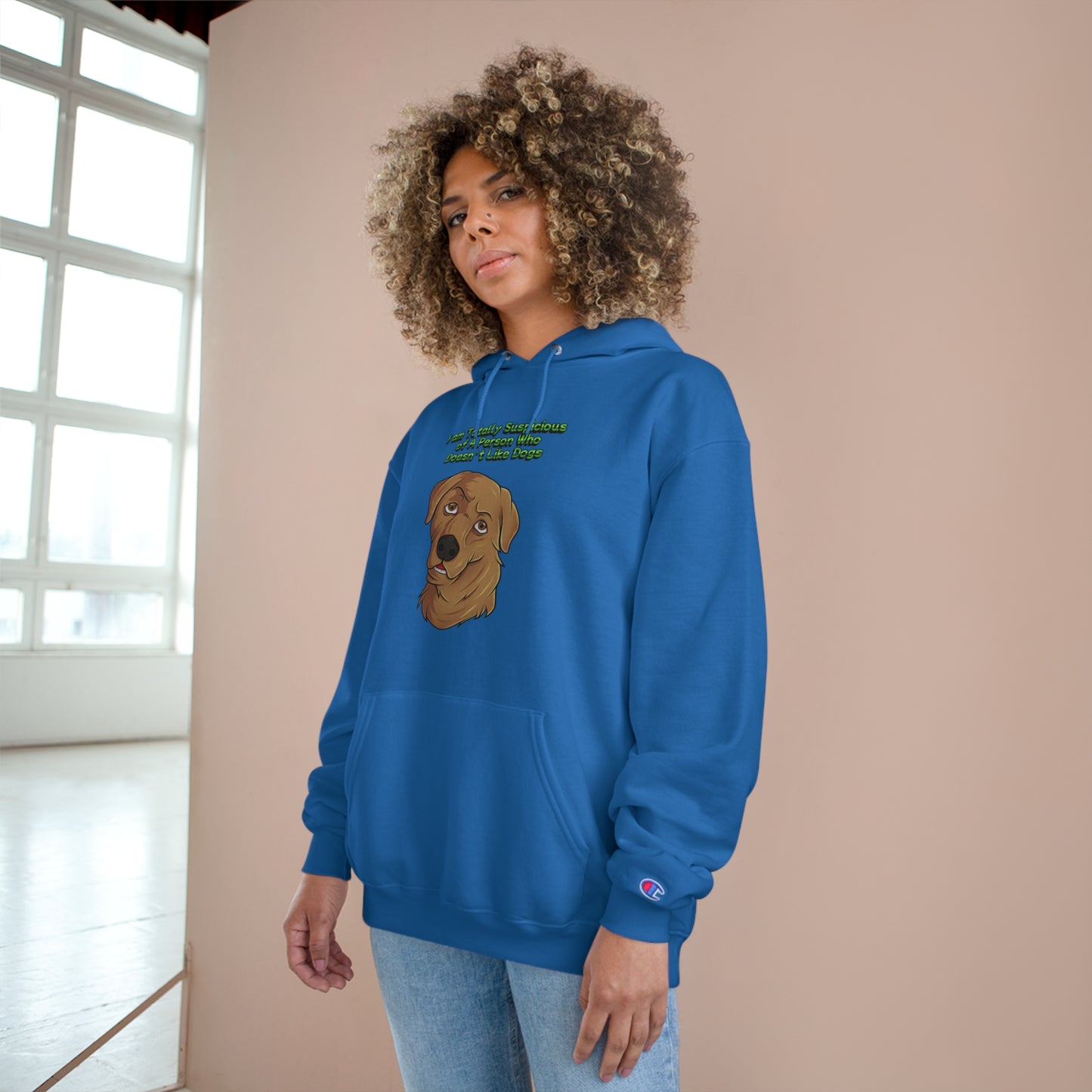 Dog Lovers front and back designed Champion Hoodie