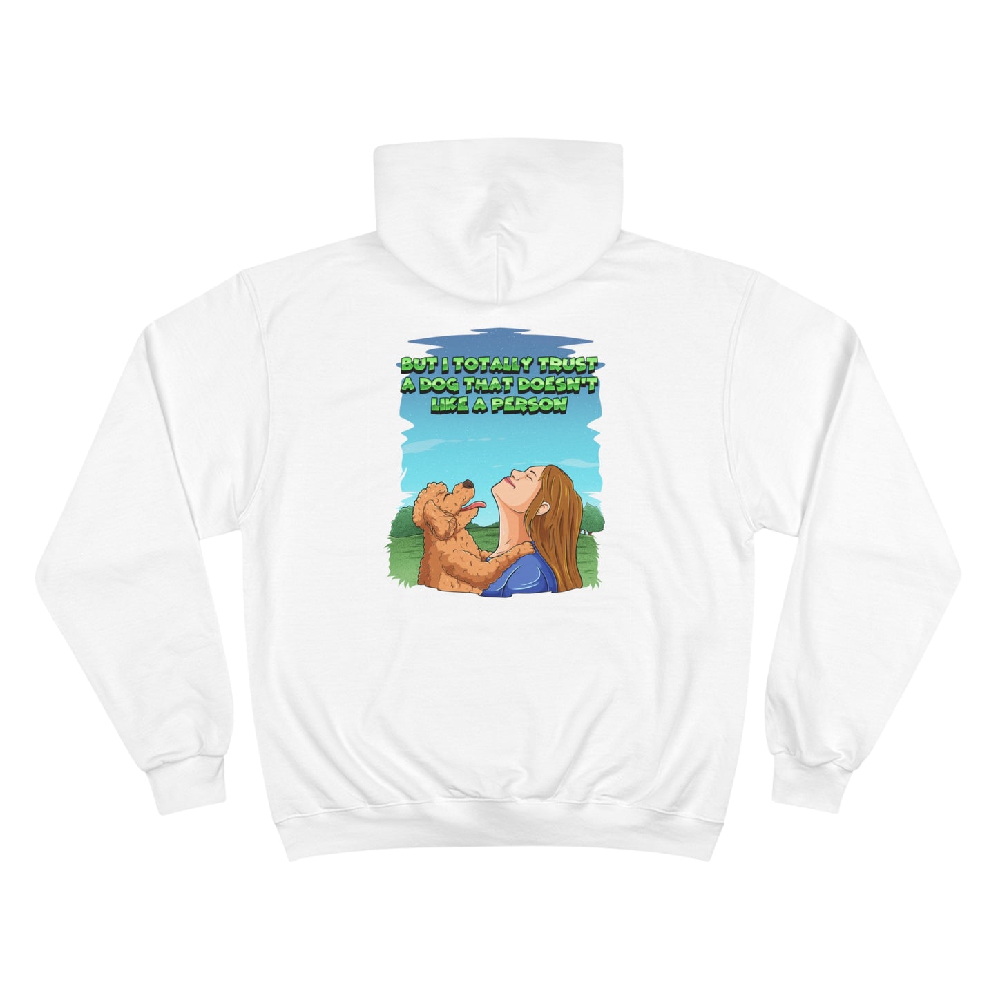 Dog Lovers front and back designed Champion Hoodie