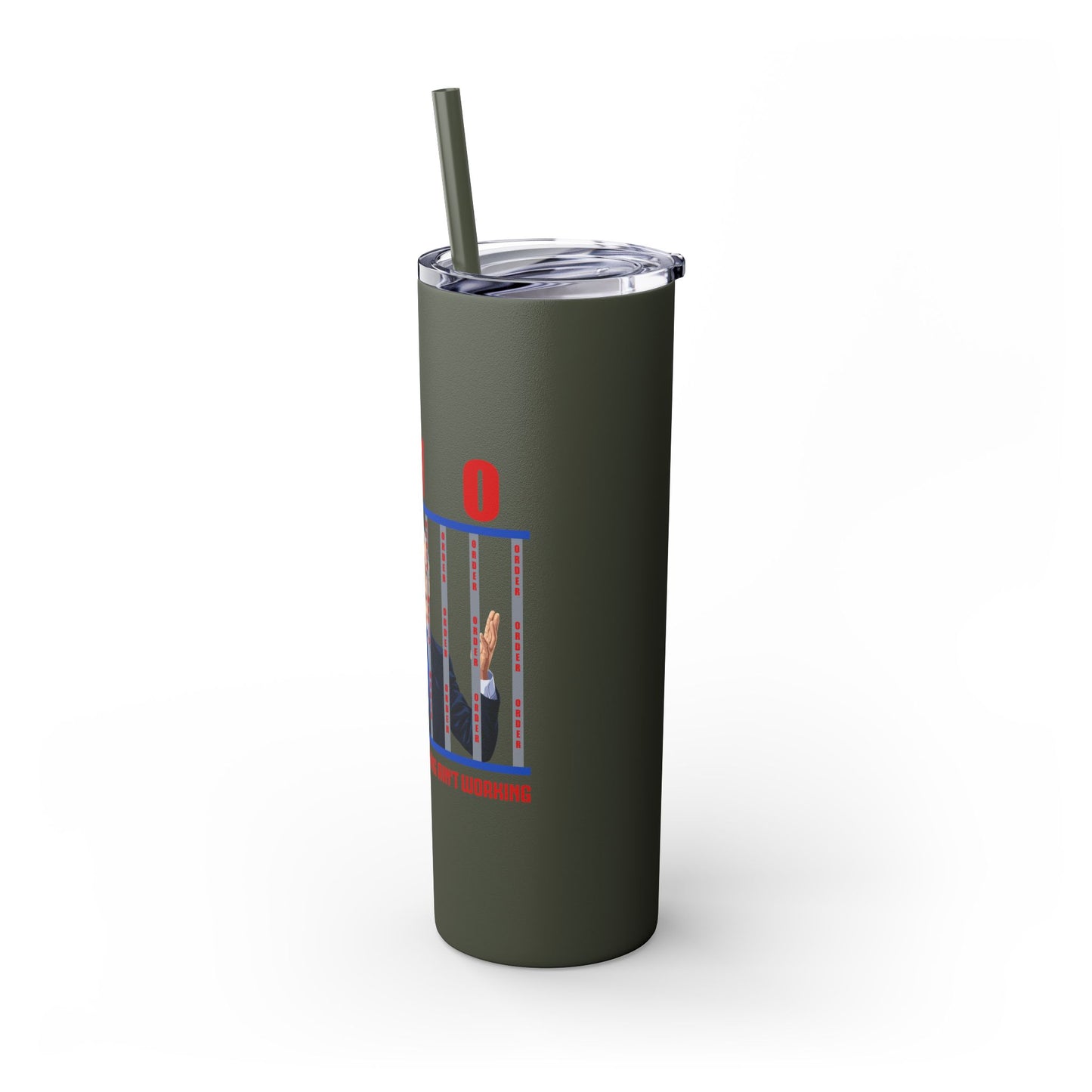 Brandon gotta go Skinny Tumbler with Straw, 20oz