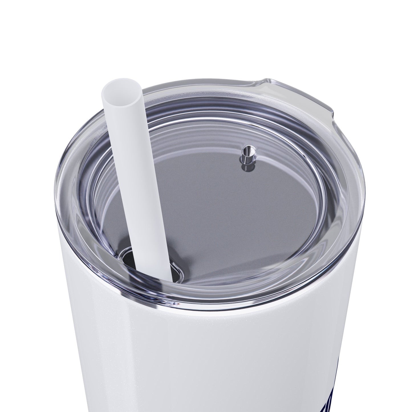 Welcome to the UK You Wanker - Skinny Stainless Steel Tumbler with Straw, 20oz