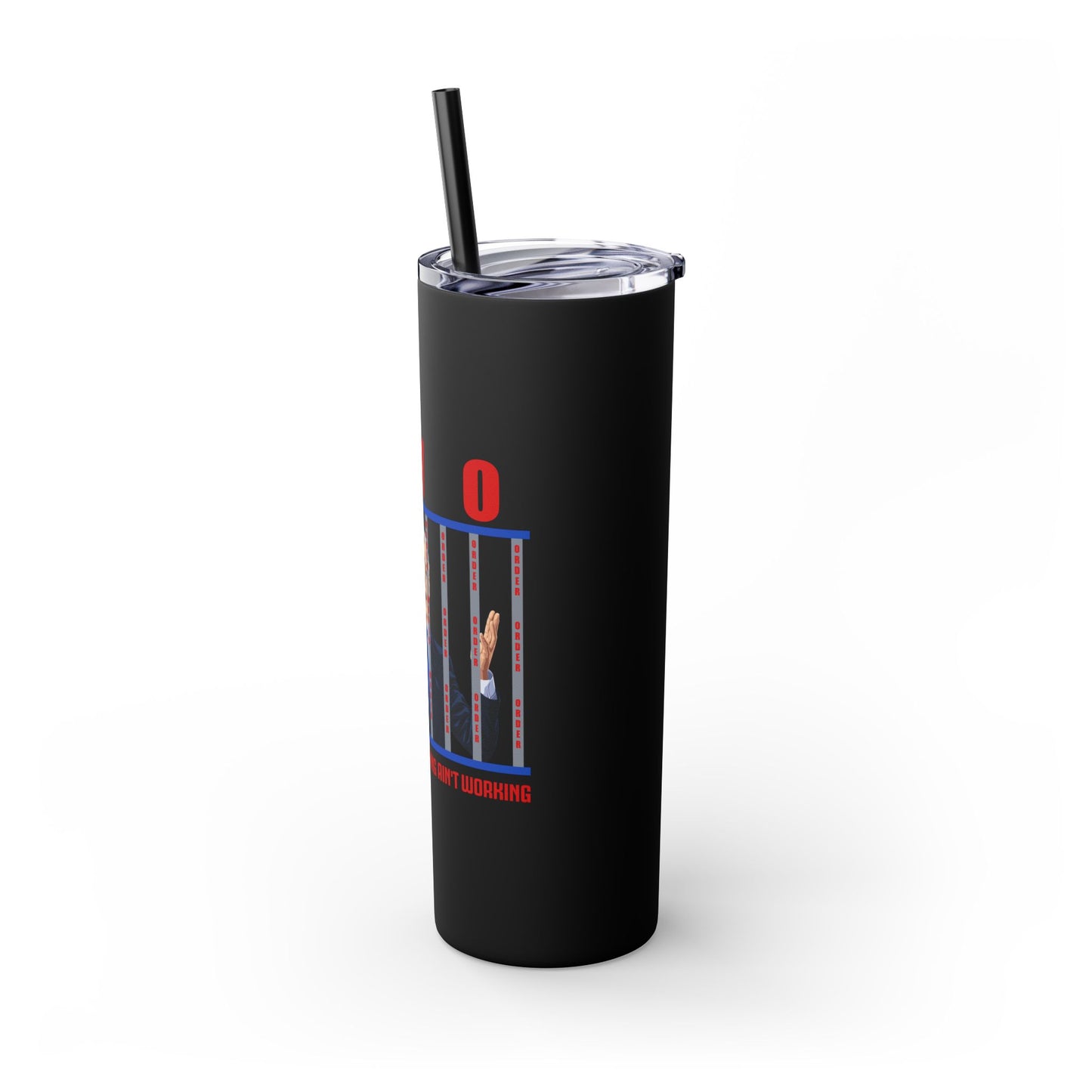 Brandon gotta go Skinny Tumbler with Straw, 20oz