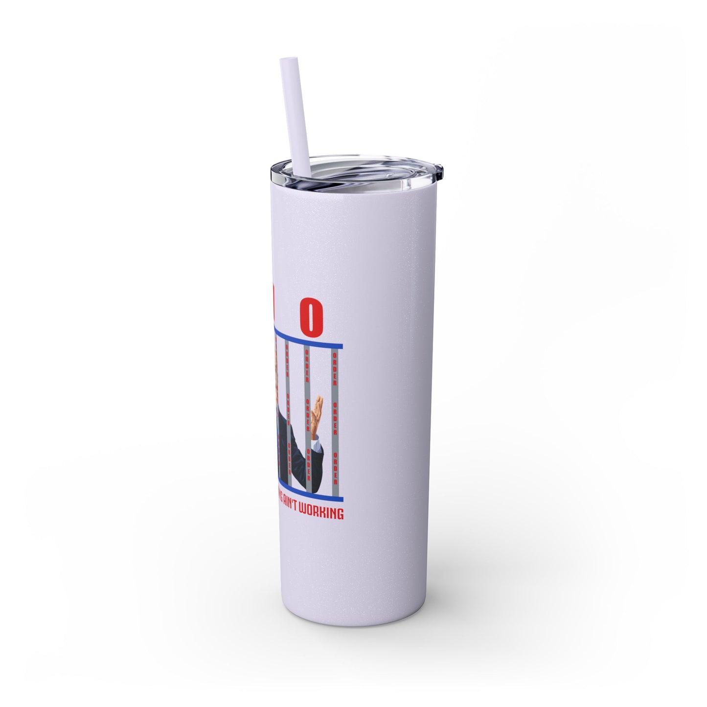 Brandon gotta go Skinny Tumbler with Straw, 20oz