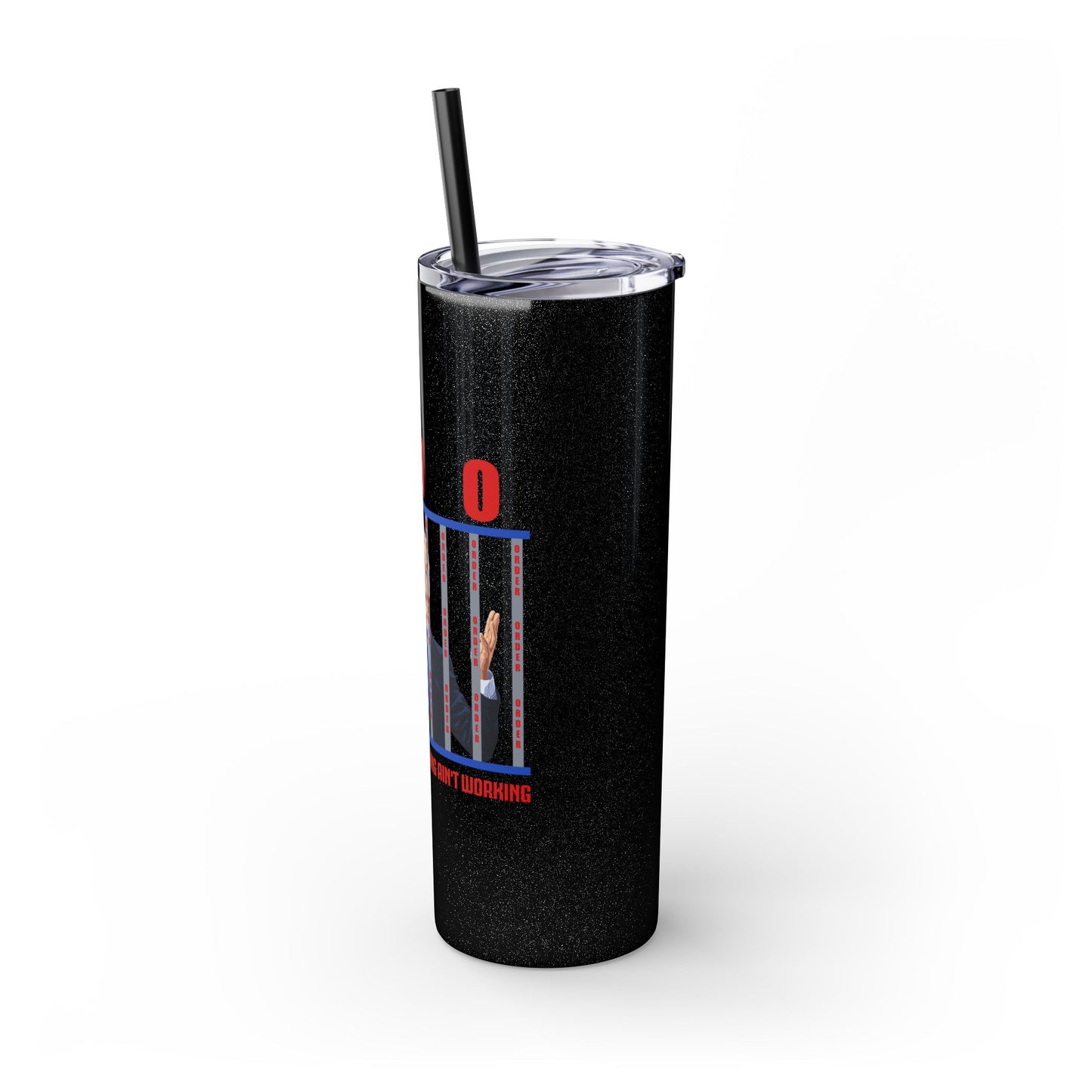 Brandon gotta go Skinny Tumbler with Straw, 20oz