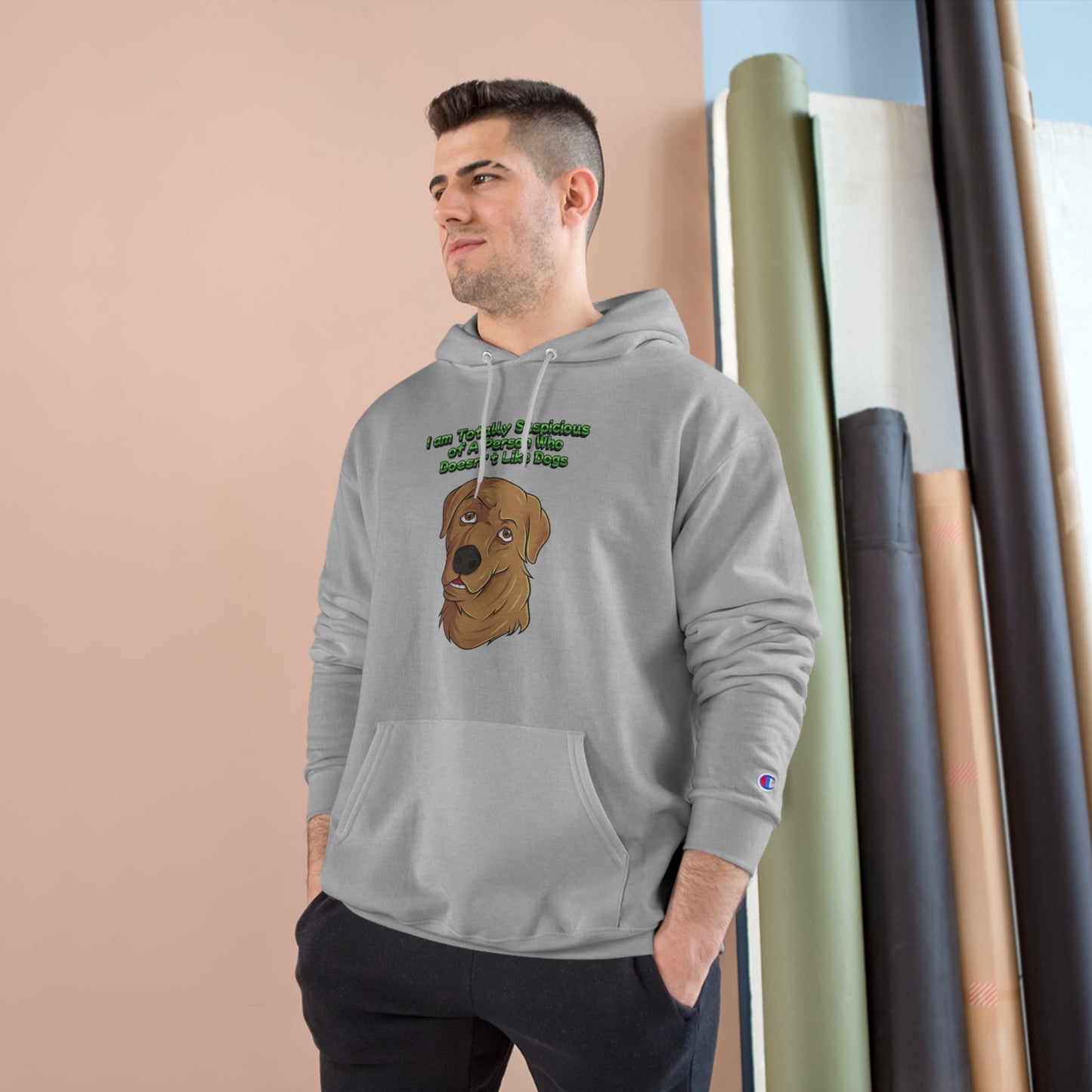 Dog Lovers front and back designed Champion Hoodie