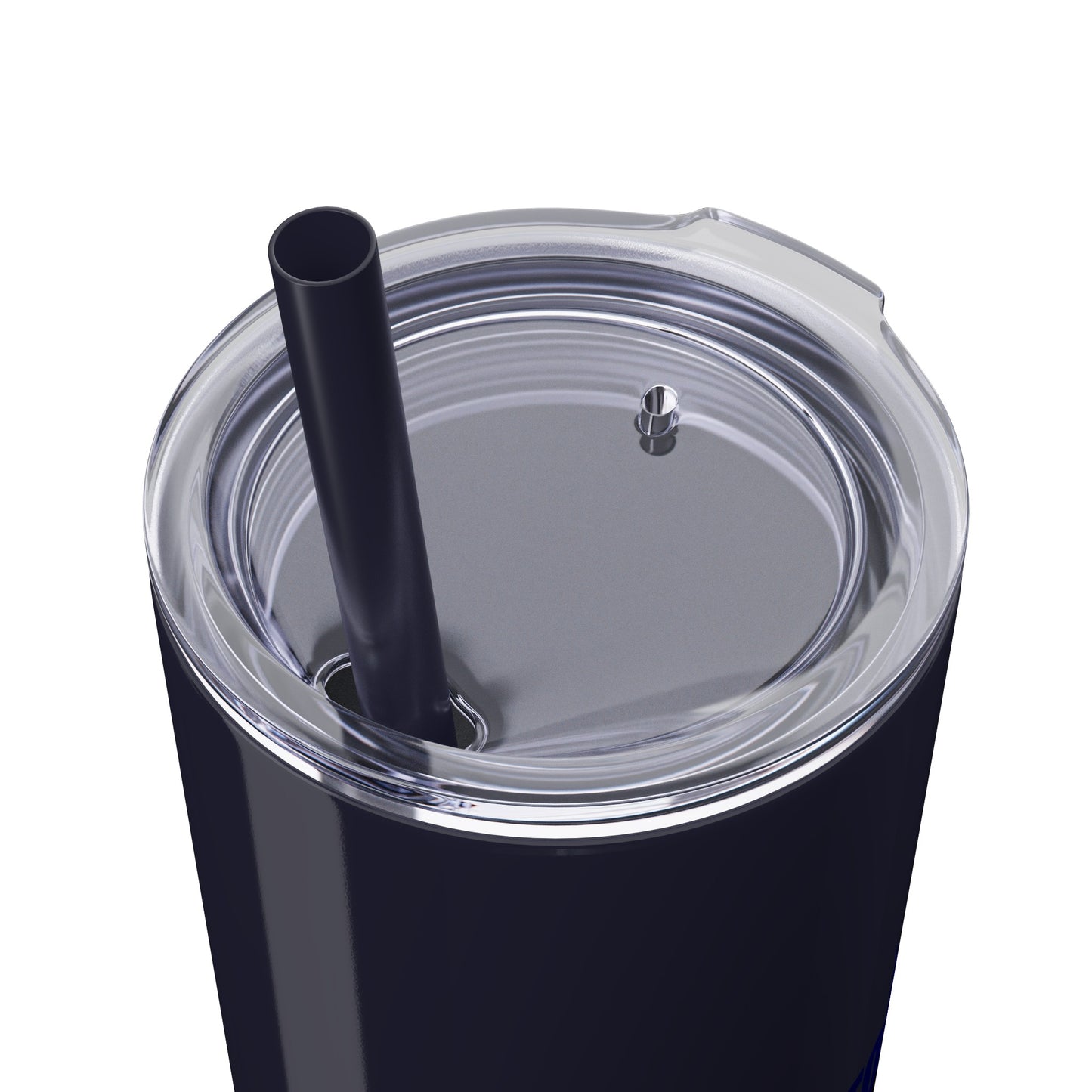 Welcome to the UK You Wanker - Skinny Stainless Steel Tumbler with Straw, 20oz
