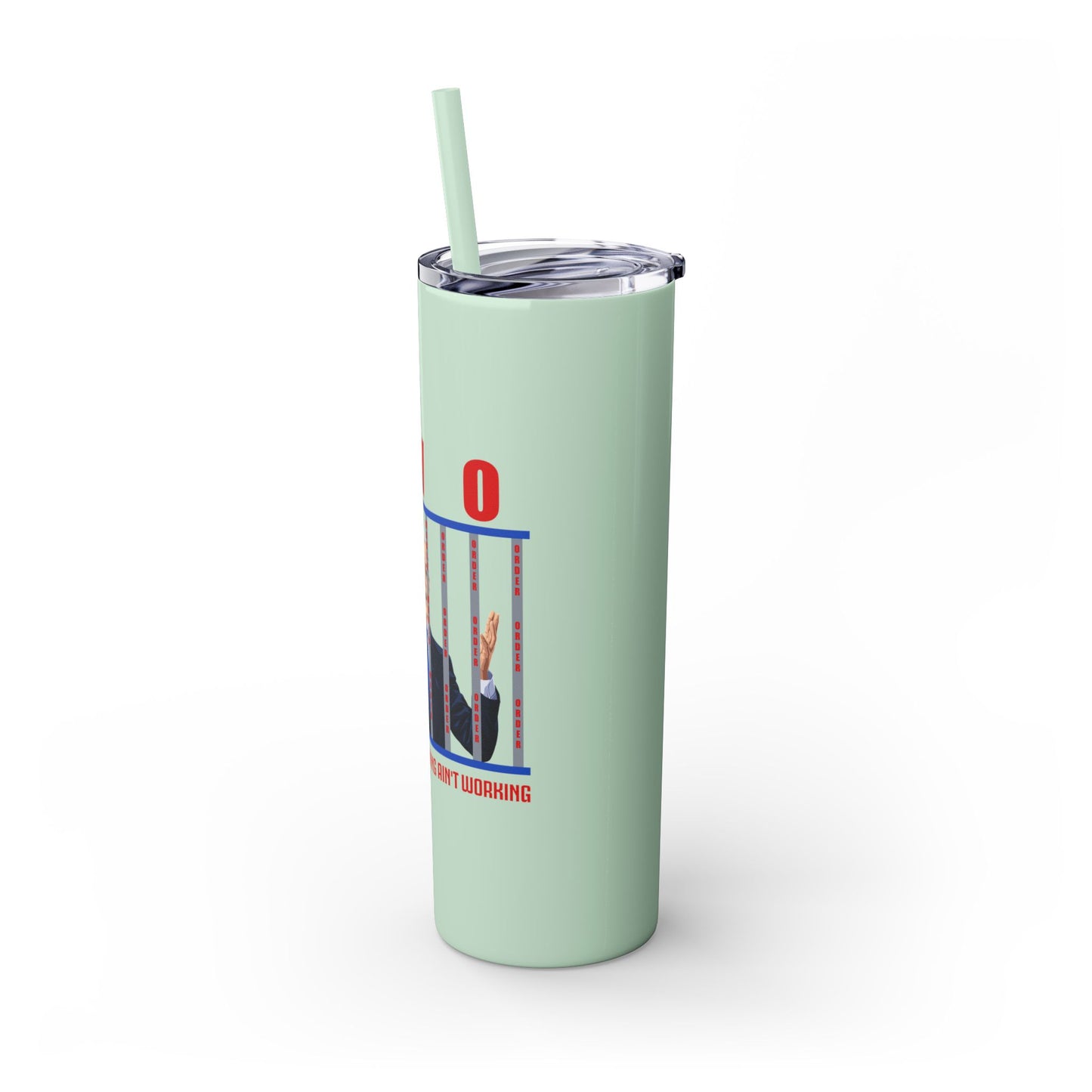 Brandon gotta go Skinny Tumbler with Straw, 20oz