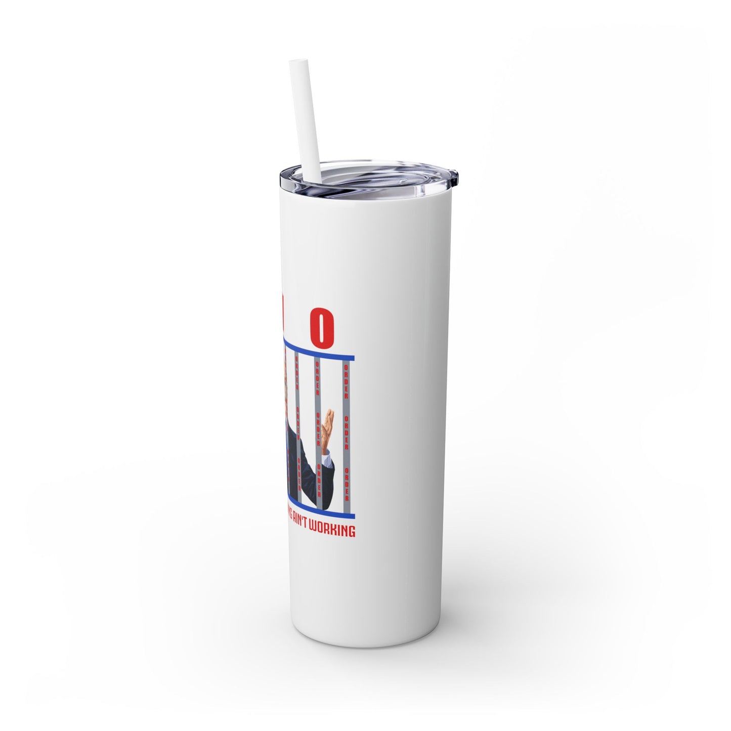 Brandon gotta go Skinny Tumbler with Straw, 20oz