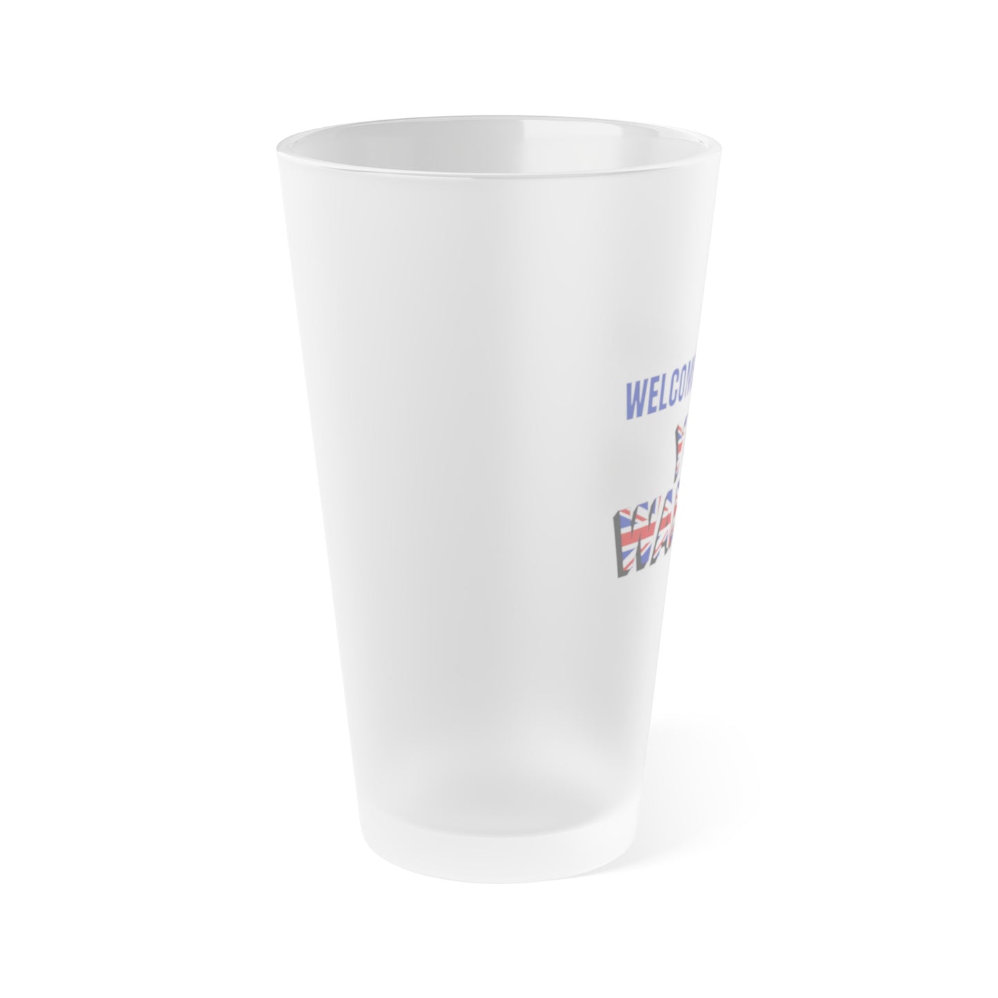 Welcome to the UK Frosted Pint Beer Glass, 16oz