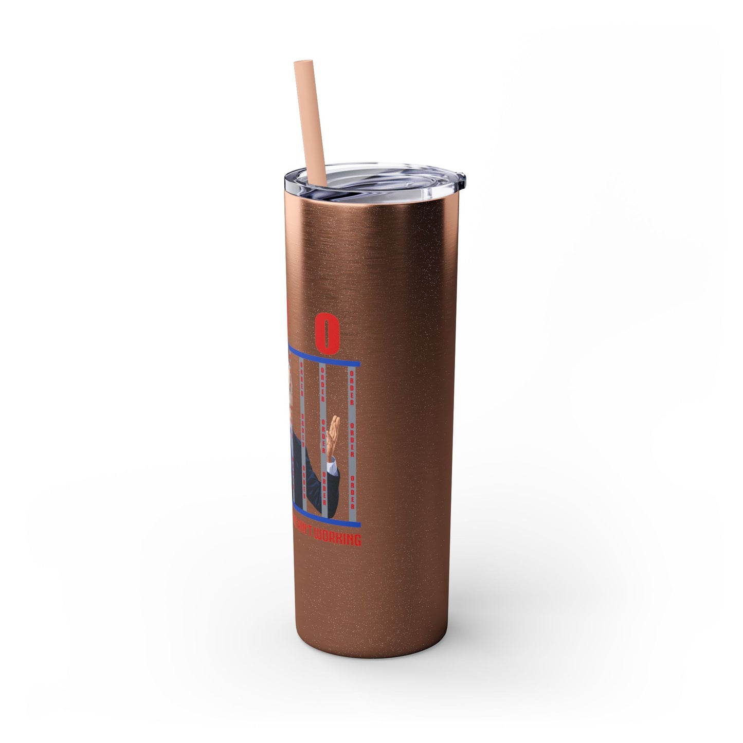 Brandon gotta go Skinny Tumbler with Straw, 20oz
