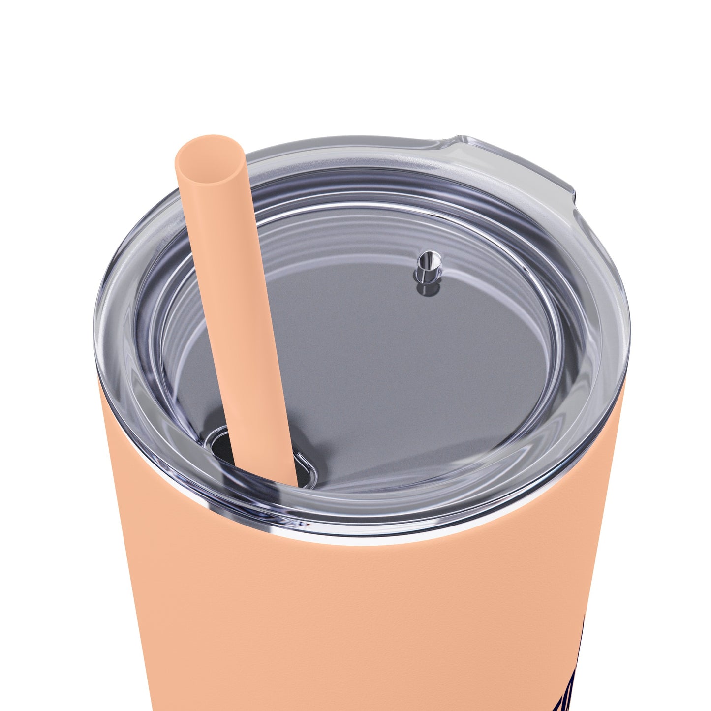 Welcome to the UK You Wanker - Skinny Stainless Steel Tumbler with Straw, 20oz