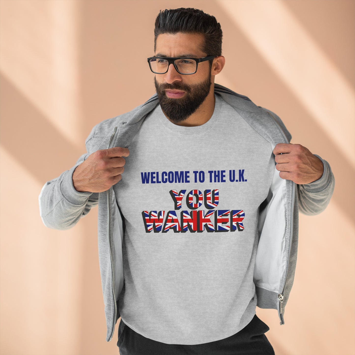 Welcome to the UK- Unisex Premium Crewneck Sweatshirt