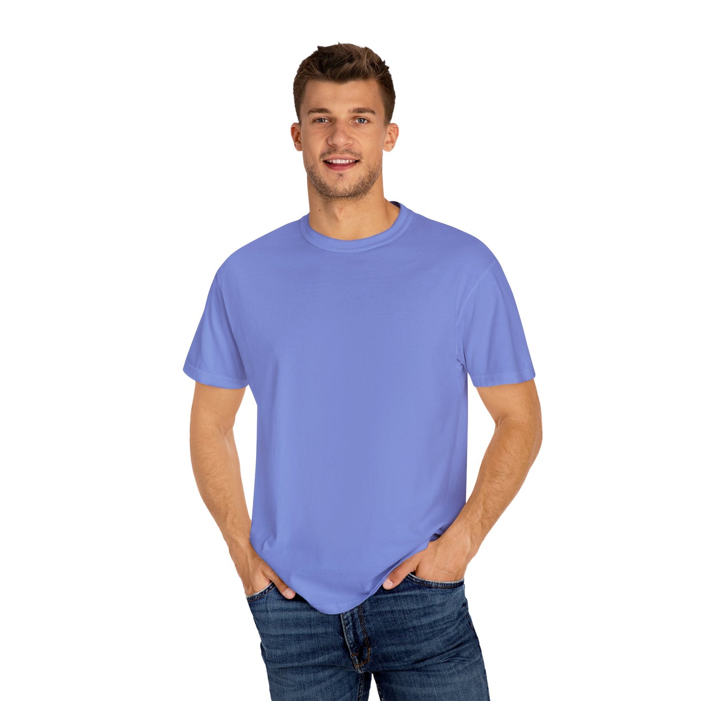 Born in the 60s yellow back design Unisex Garment-Dyed T-shirt