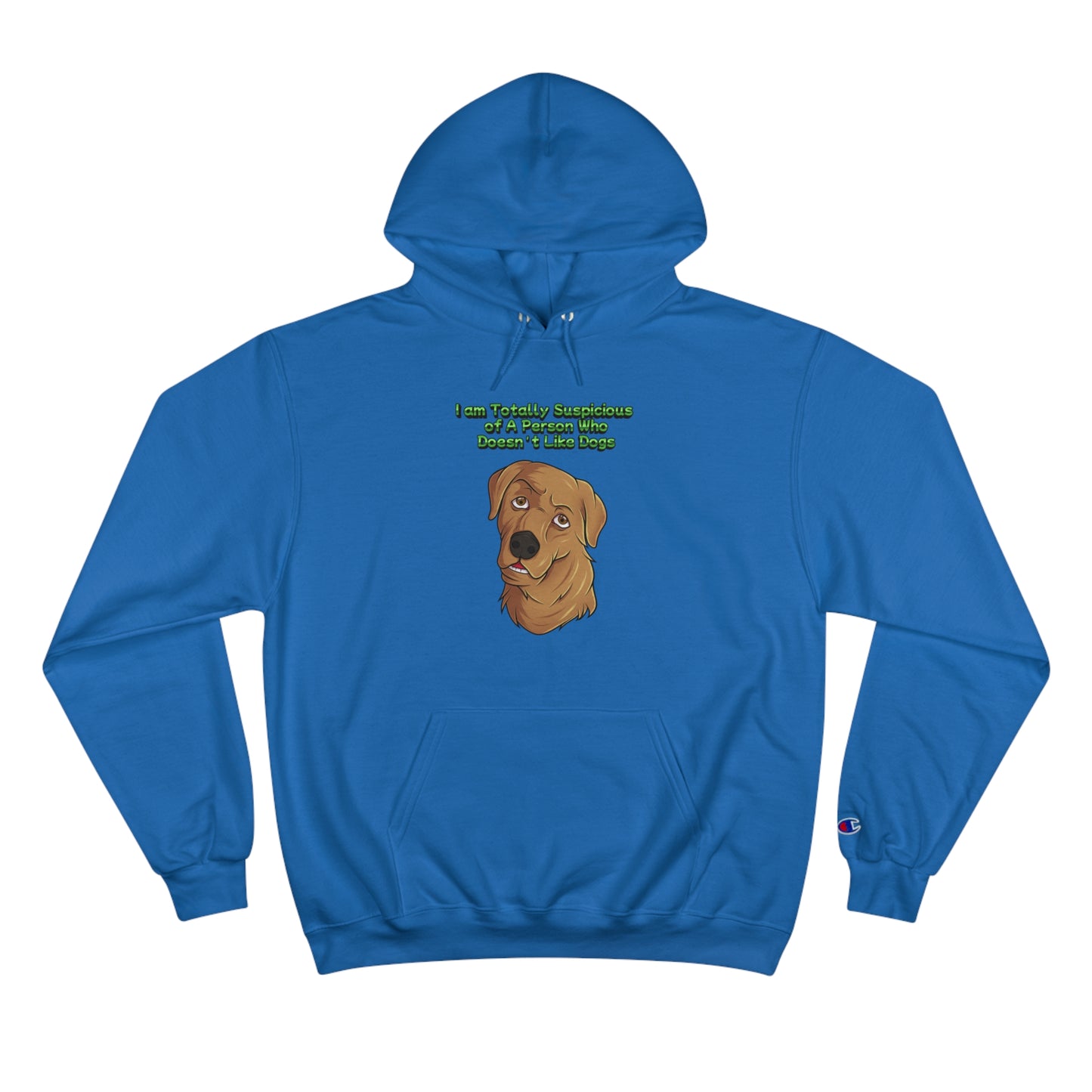 Dog Lovers front and back designed Champion Hoodie