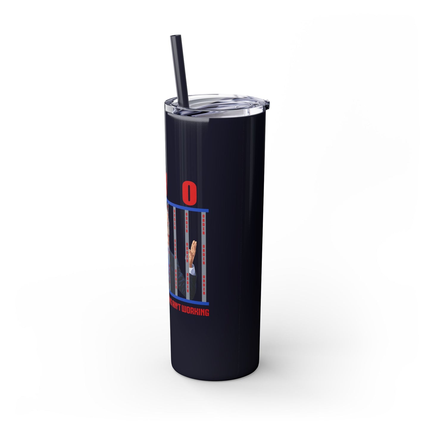 Brandon gotta go Skinny Tumbler with Straw, 20oz