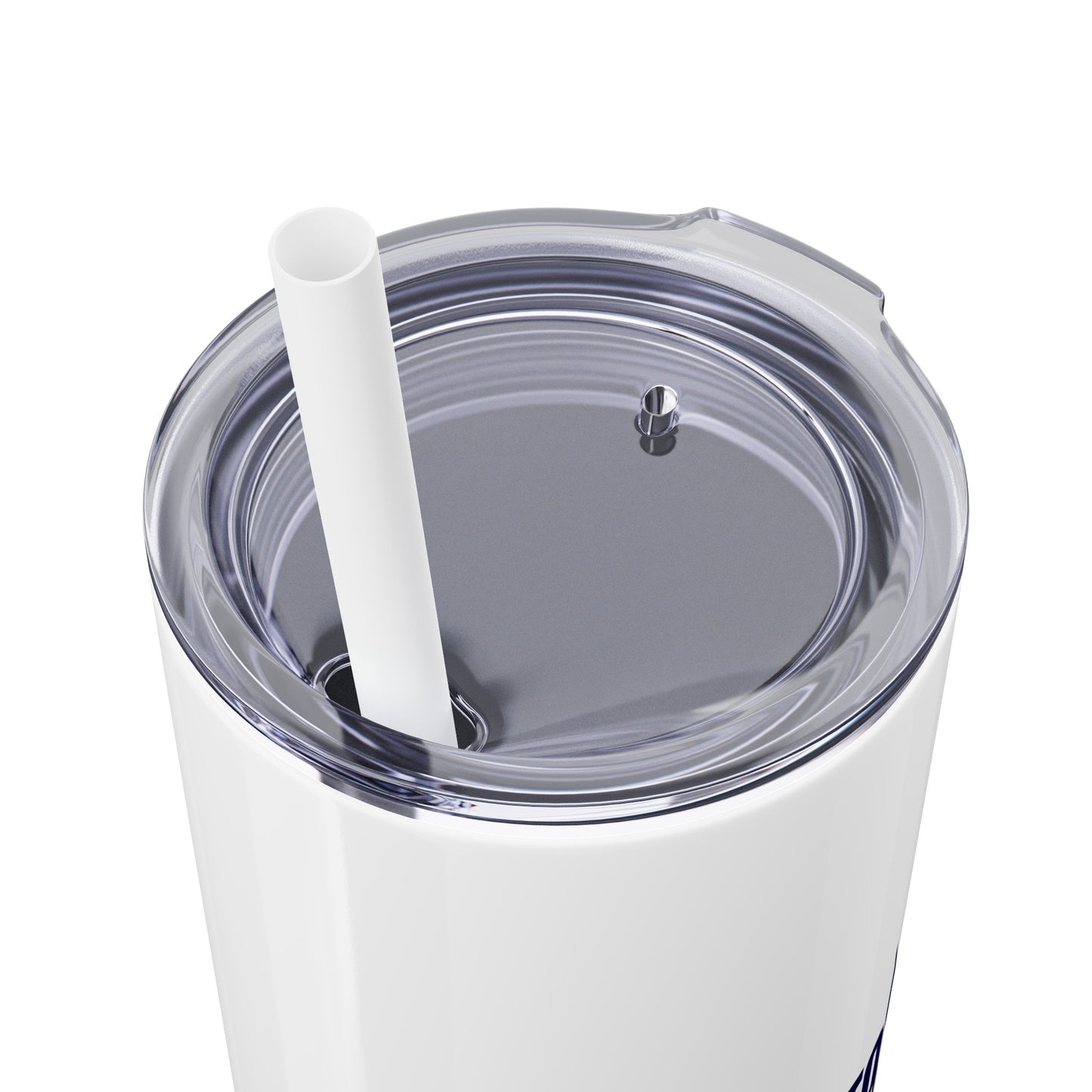 Welcome to the UK You Wanker - Skinny Stainless Steel Tumbler with Straw, 20oz