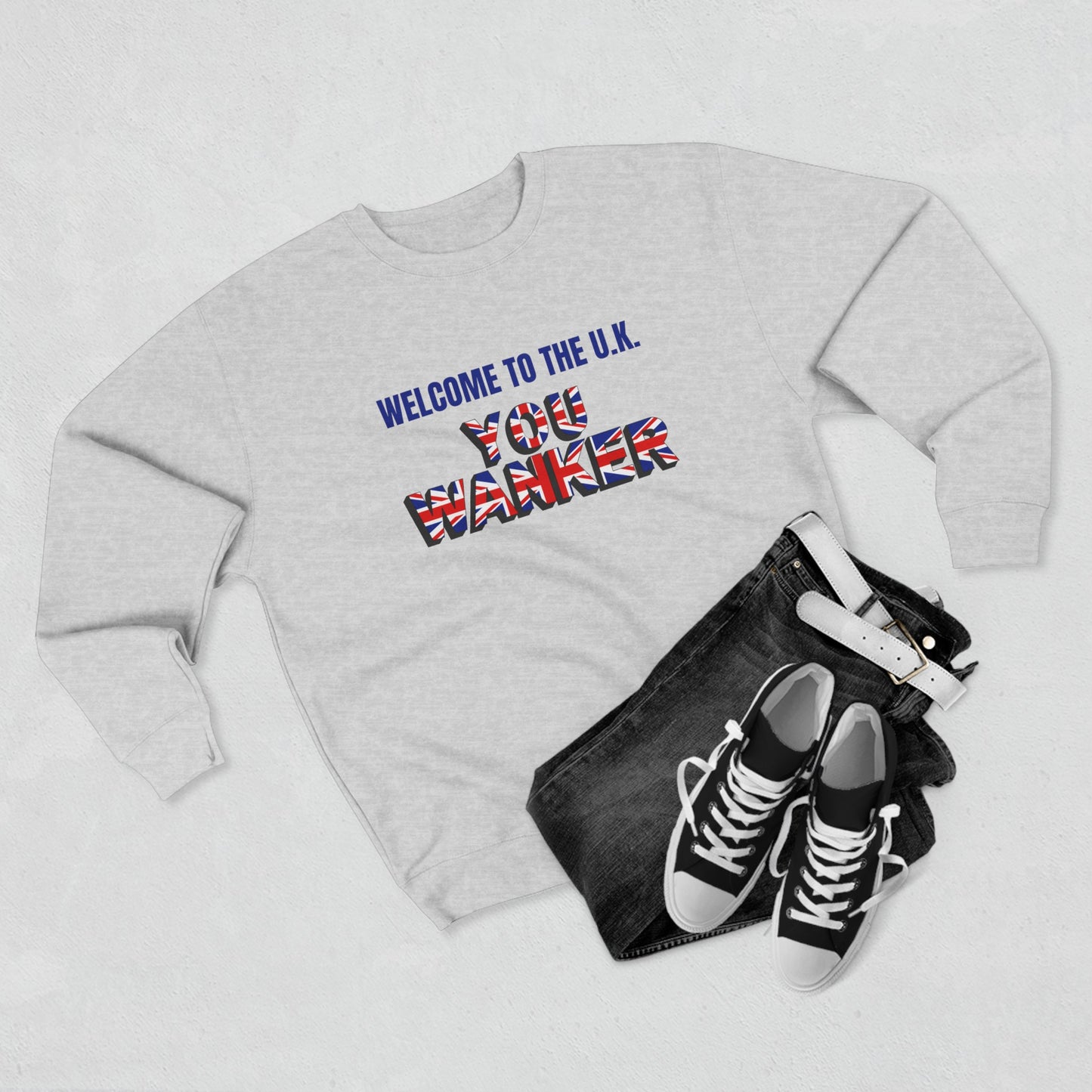 Welcome to the UK- Unisex Premium Crewneck Sweatshirt