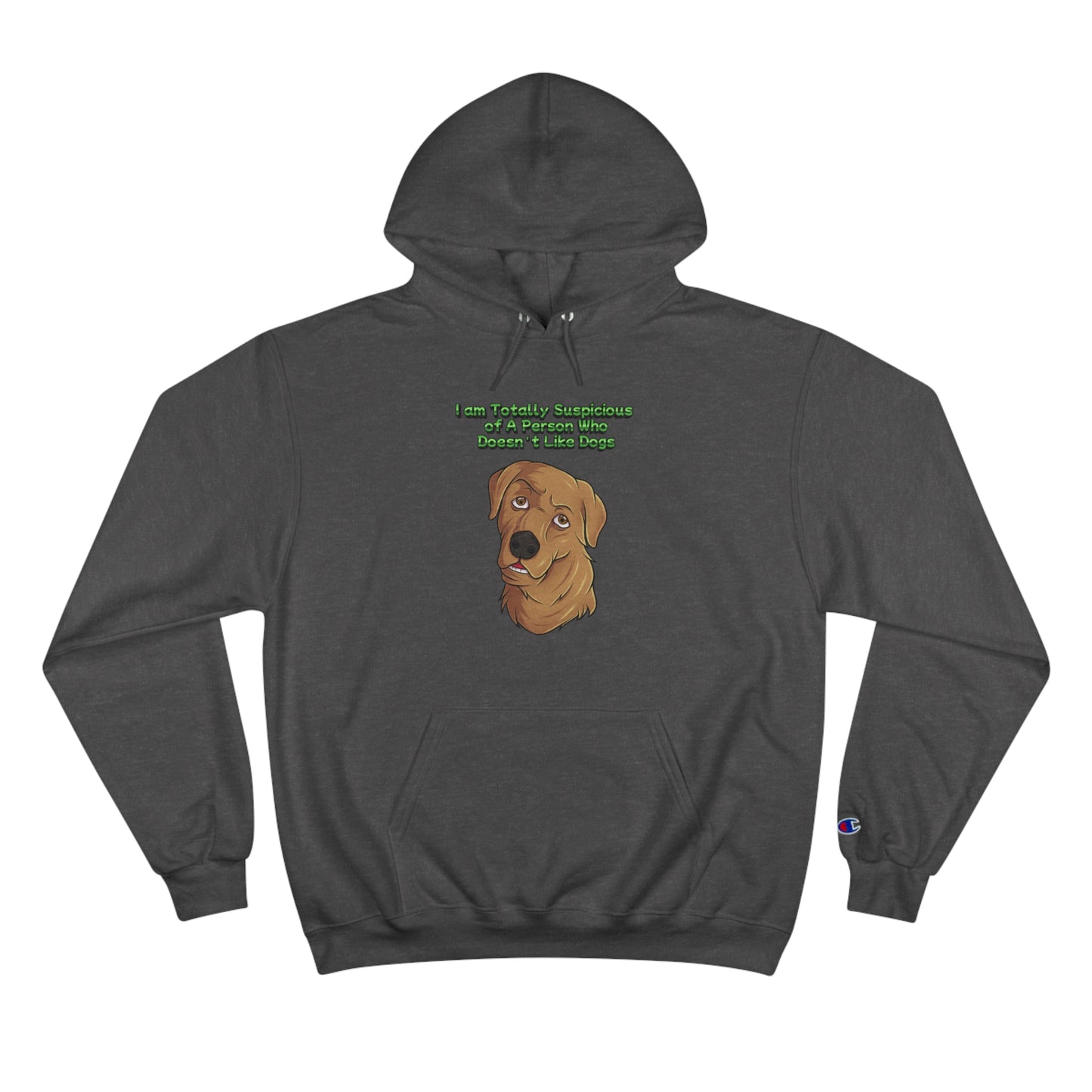 Dog Lovers front and back designed Champion Hoodie