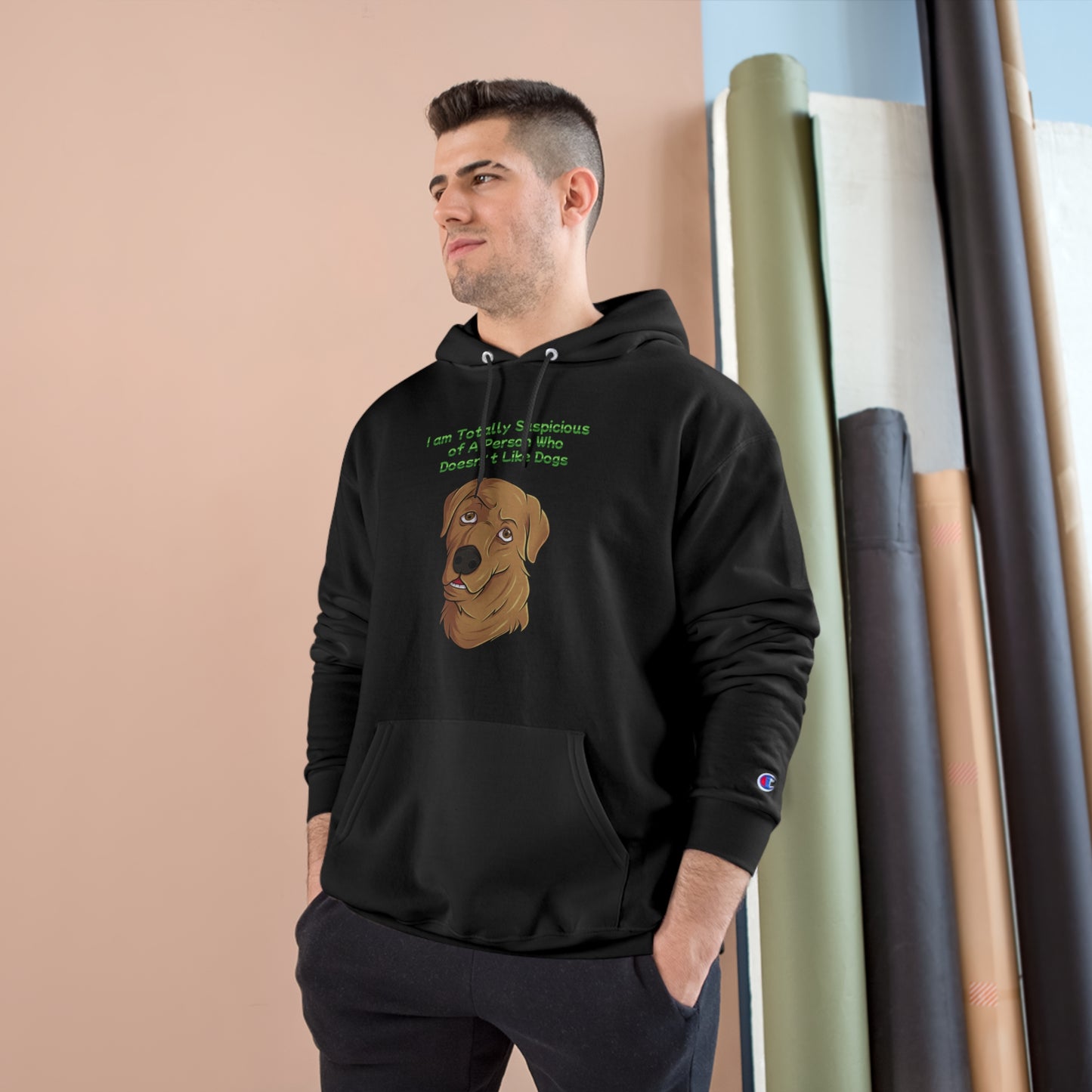 Dog Lovers front and back designed Champion Hoodie