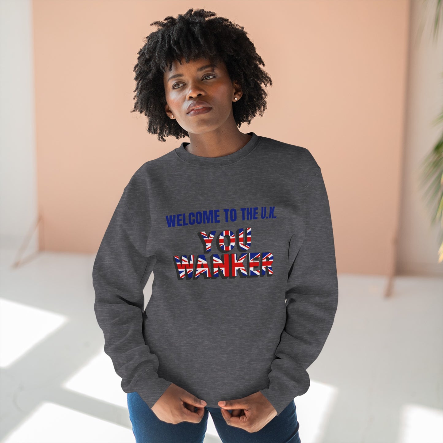 Welcome to the UK- Unisex Premium Crewneck Sweatshirt