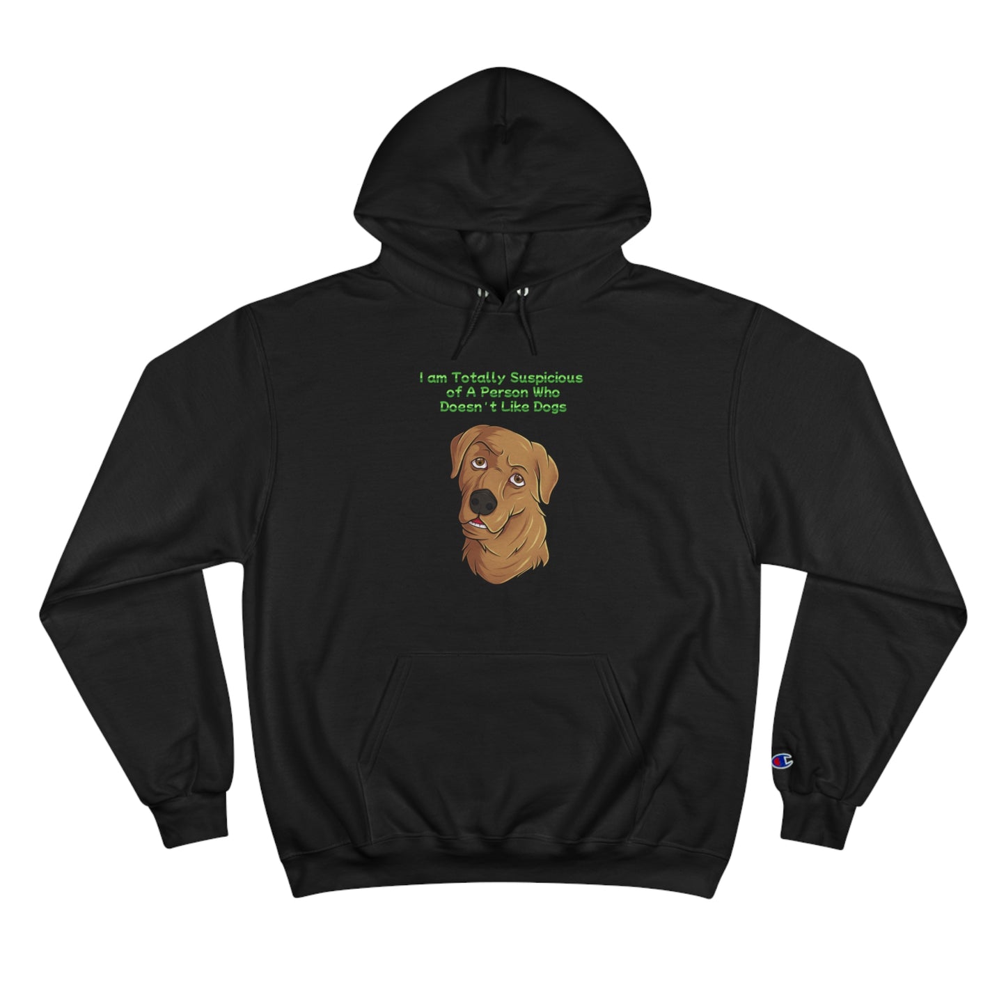 Dog Lovers front and back designed Champion Hoodie