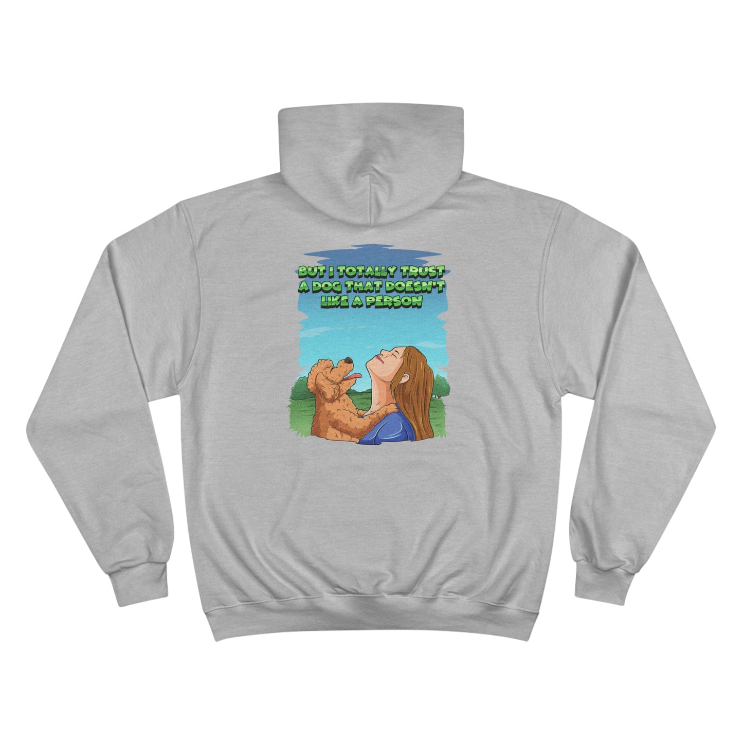 Dog Lovers front and back designed Champion Hoodie