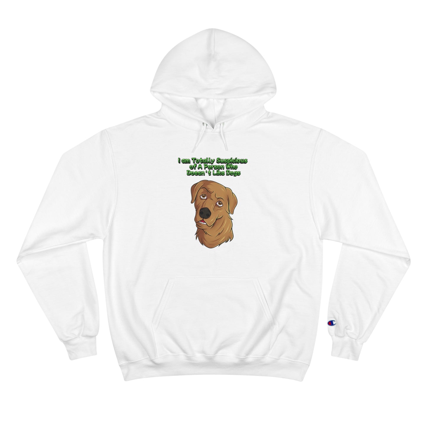 Dog Lovers front and back designed Champion Hoodie