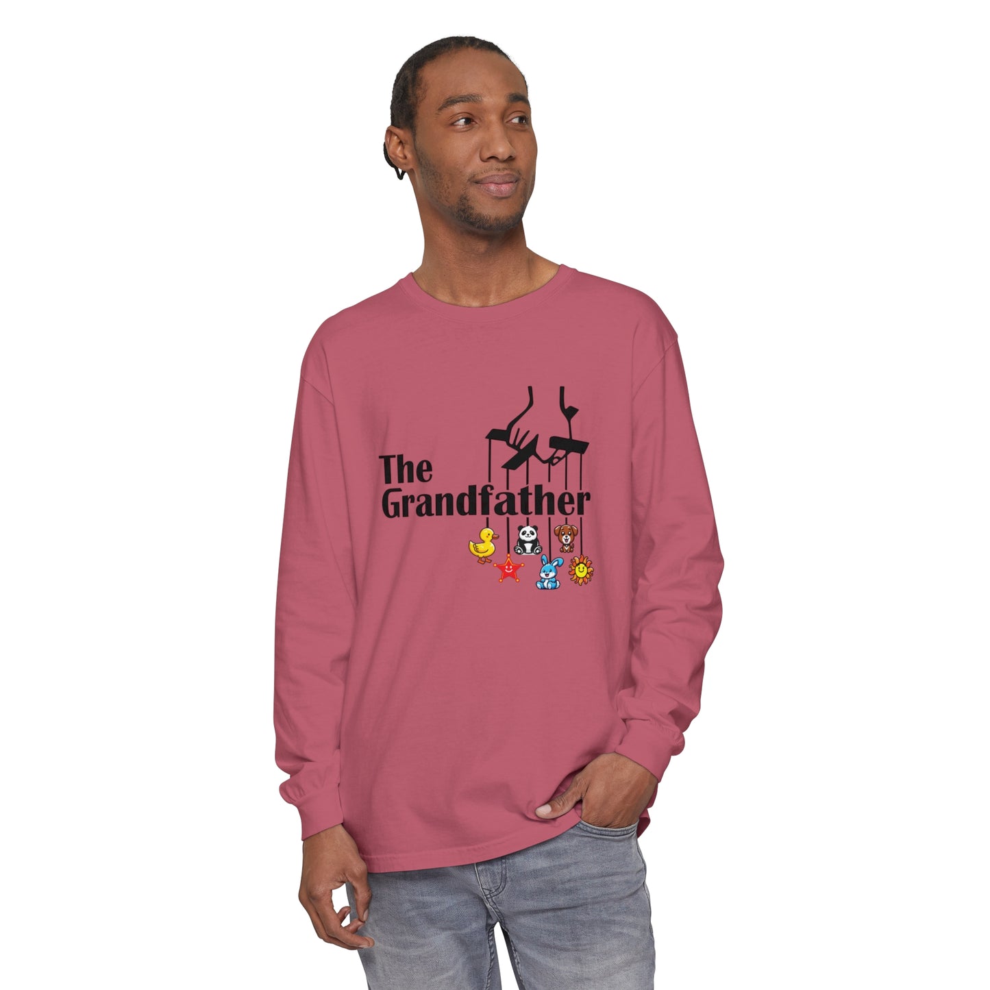 The Grandfather  Garment-dyed Long Sleeve T-Shirt