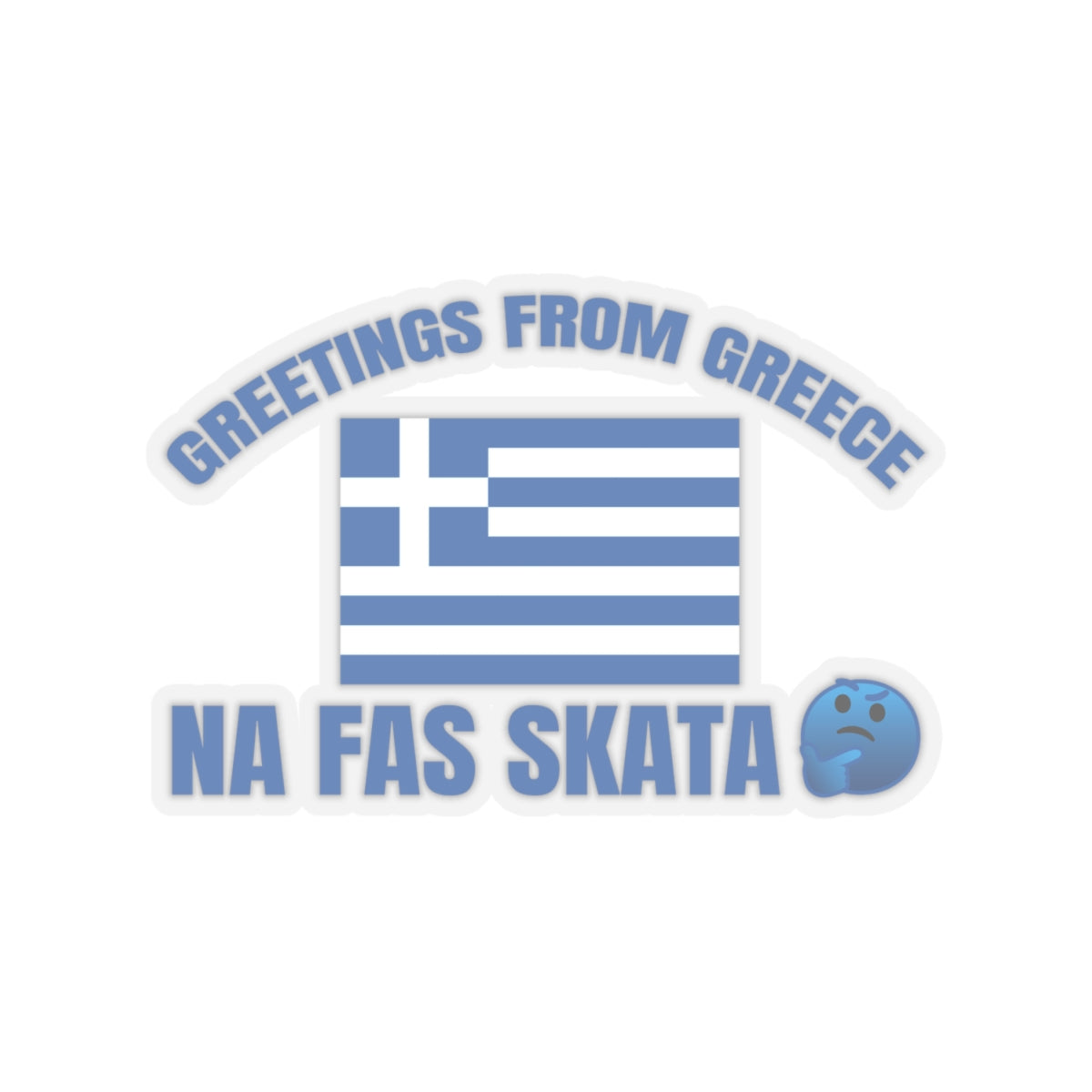 Welcome to Greece Kiss-Cut Stickers