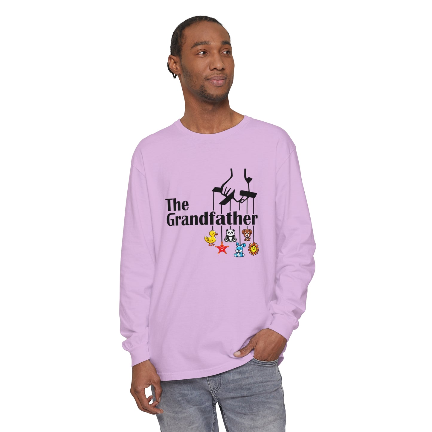 The Grandfather  Garment-dyed Long Sleeve T-Shirt