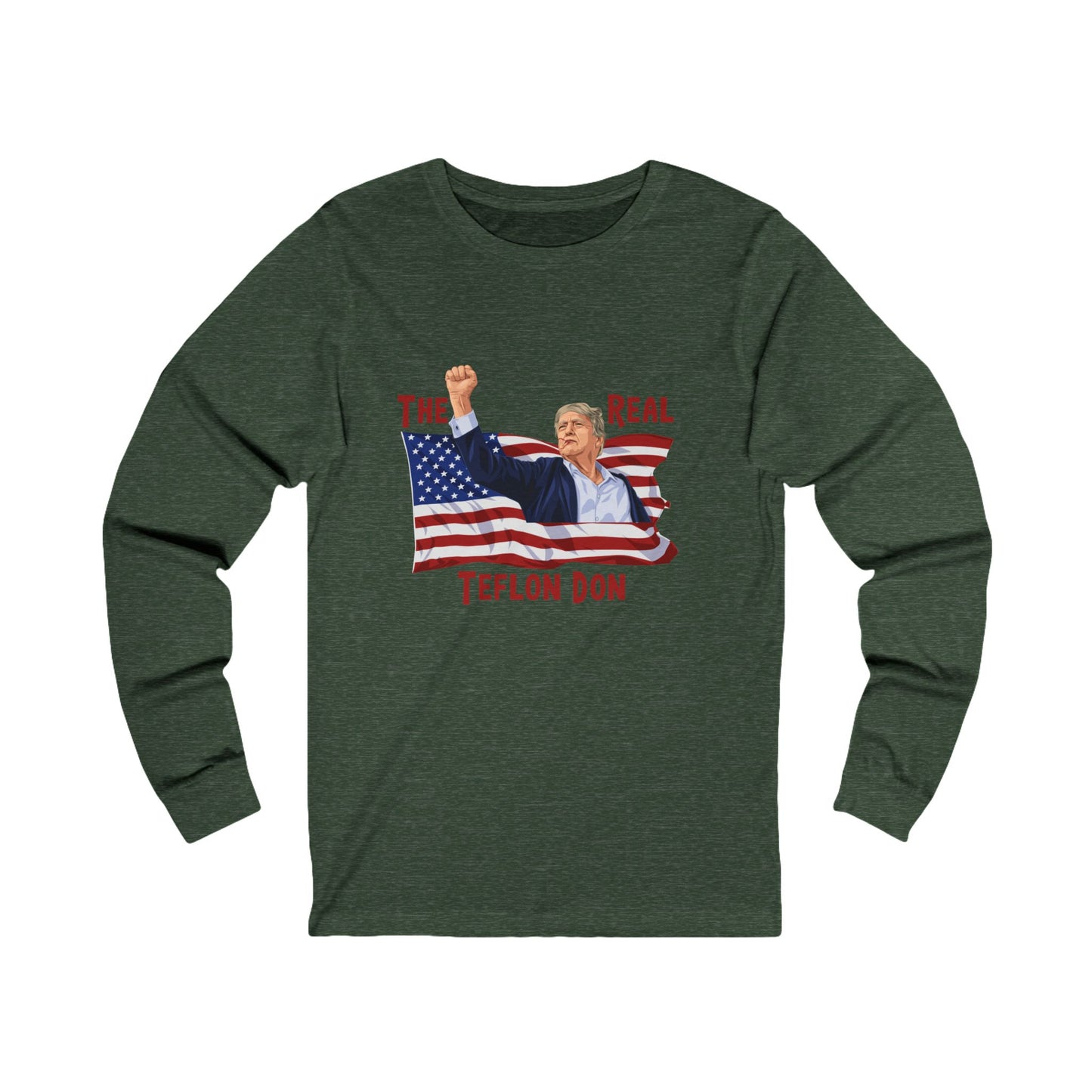 Trump - The Real Teflon Don-  Unisex Jersey Long Sleeve Tee