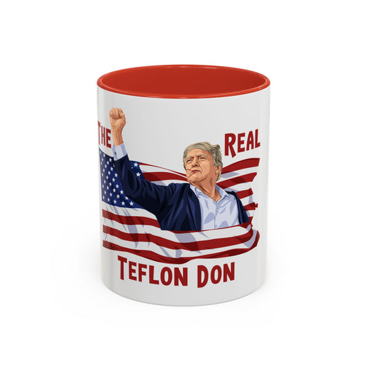 The Real Teflon Don- with Red Accent Coffee 11 or 15 oz Ceramic Mug