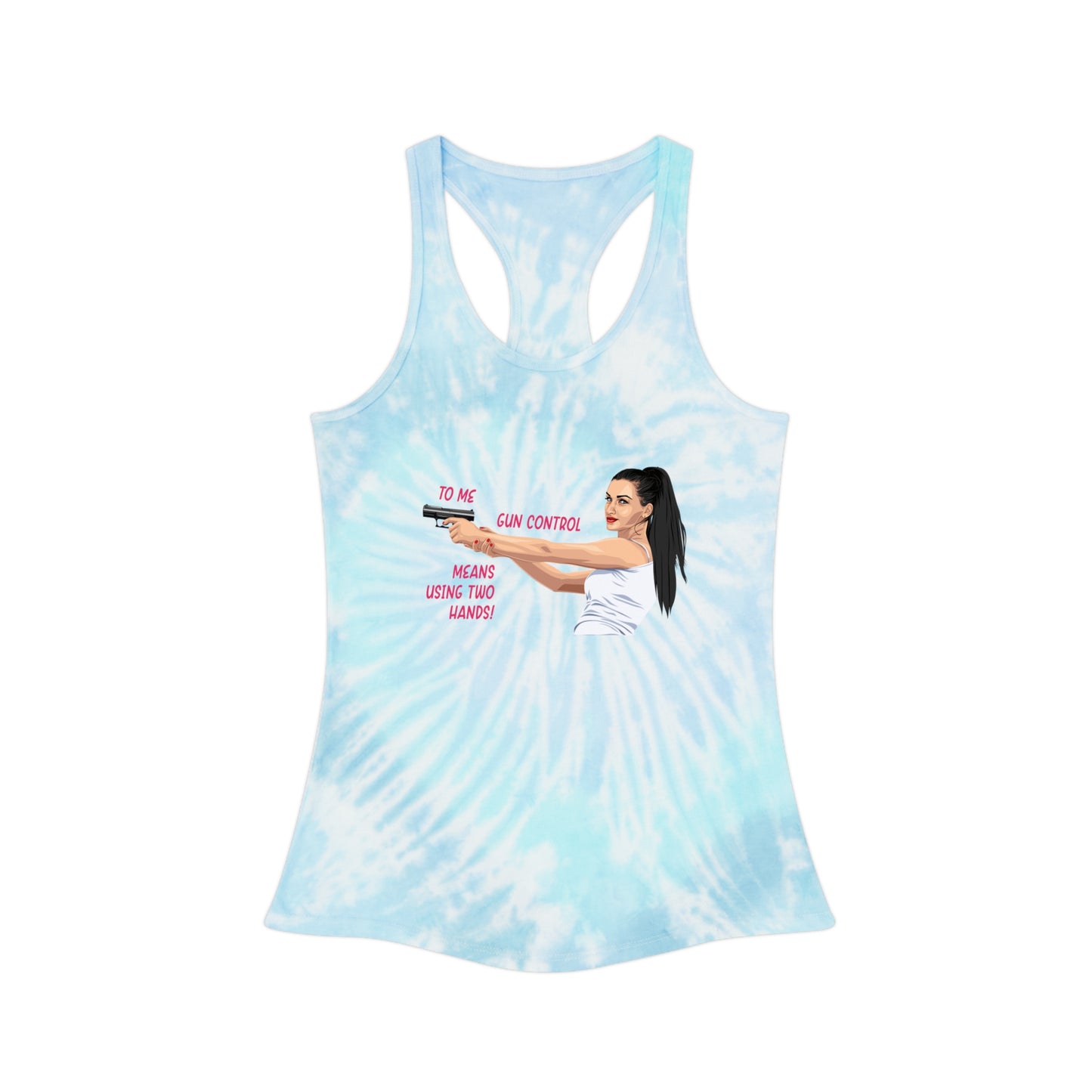 Girl power Tie Dye Racerback Tank Top