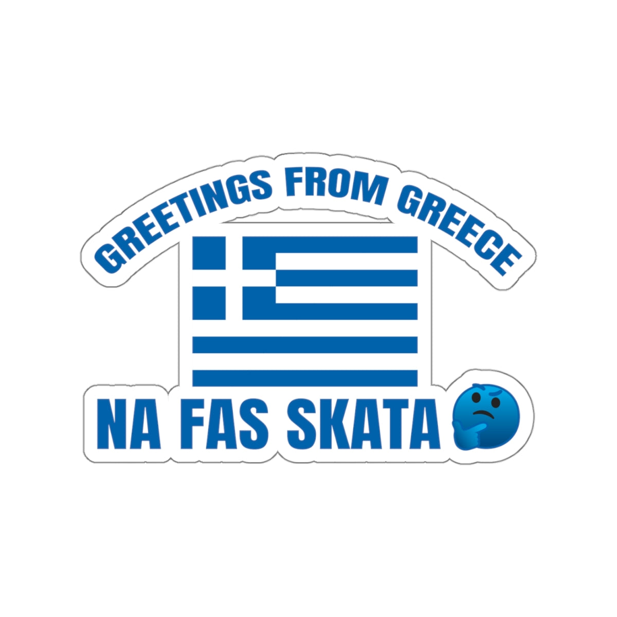 Welcome to Greece Kiss-Cut Stickers