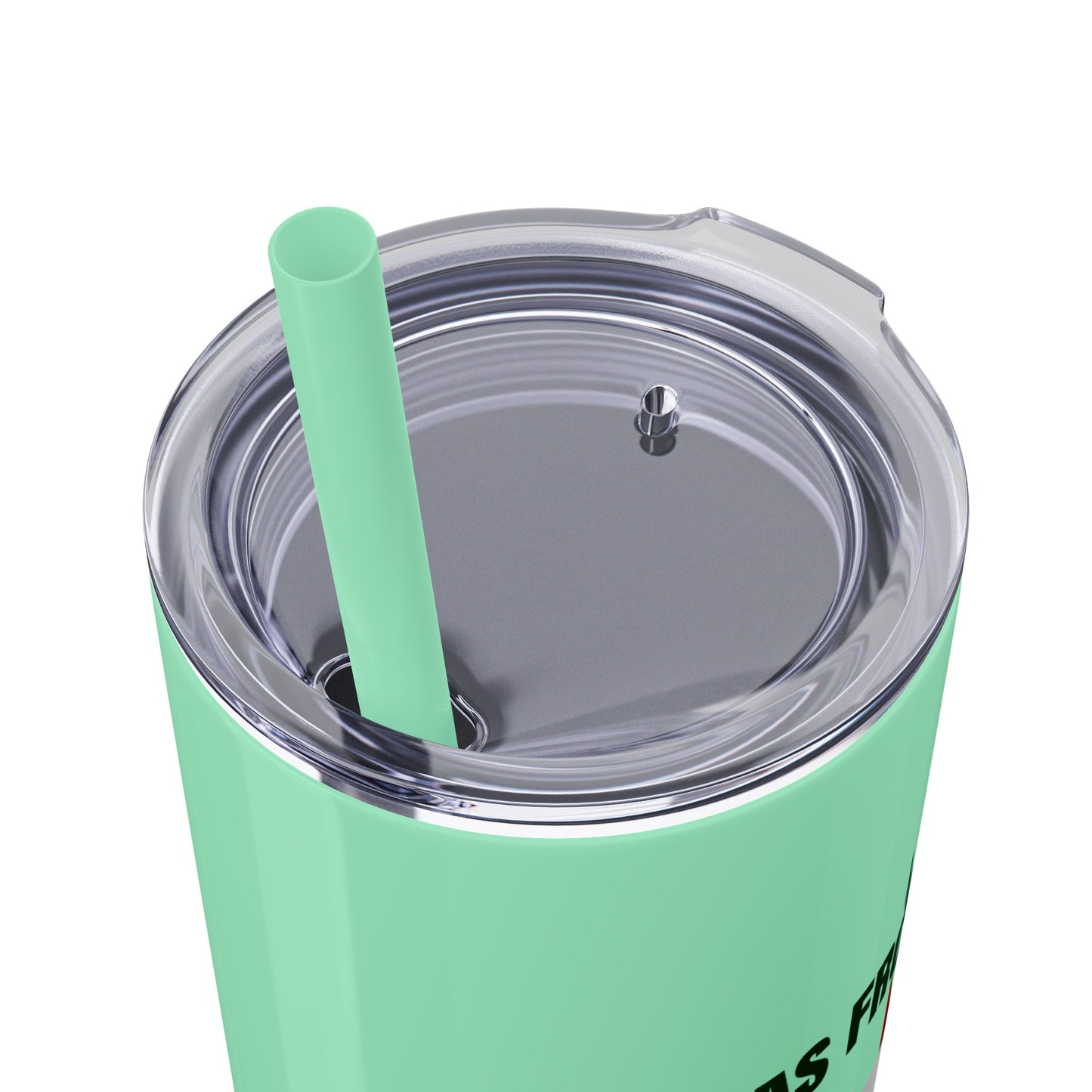 Welcome to Mexico - Skinny Stainless Steel Tumbler with Straw, 20oz