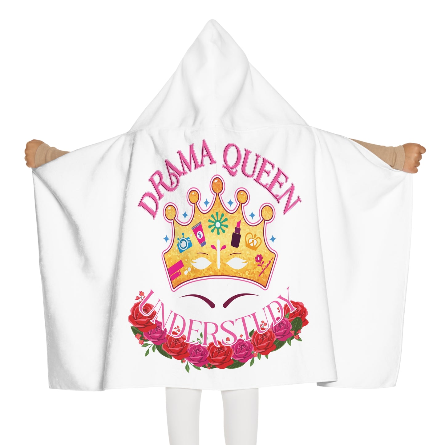 Drama Queen Understudy - 24" x 48" Girls Youth Hooded Towel