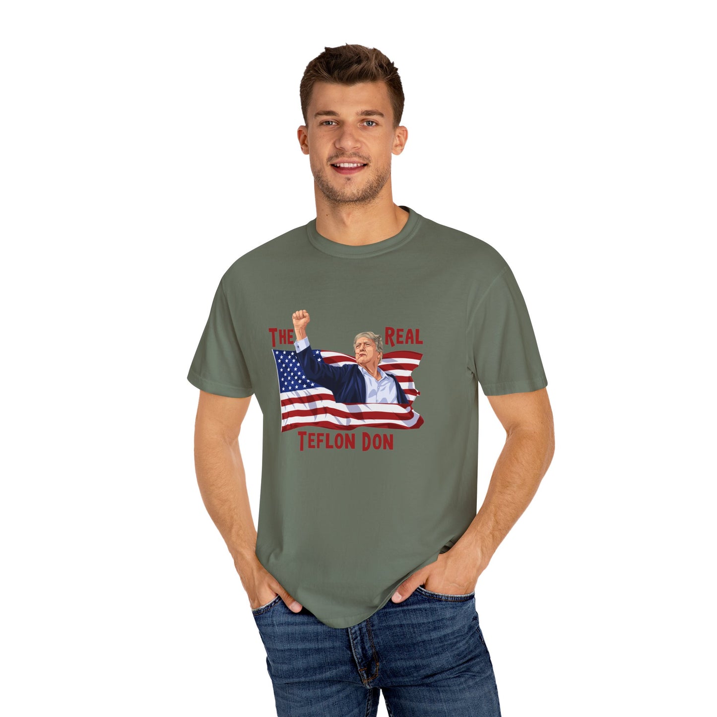 Teflon Donald Trump Unisex Garment-Dyed T-shirt