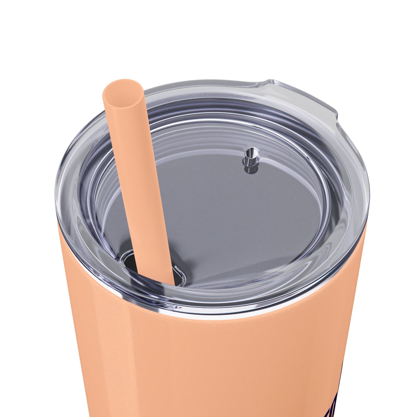 Welcome to the UK  You Wanker - Skinny Stainless Steel Tumbler with Straw, 20oz