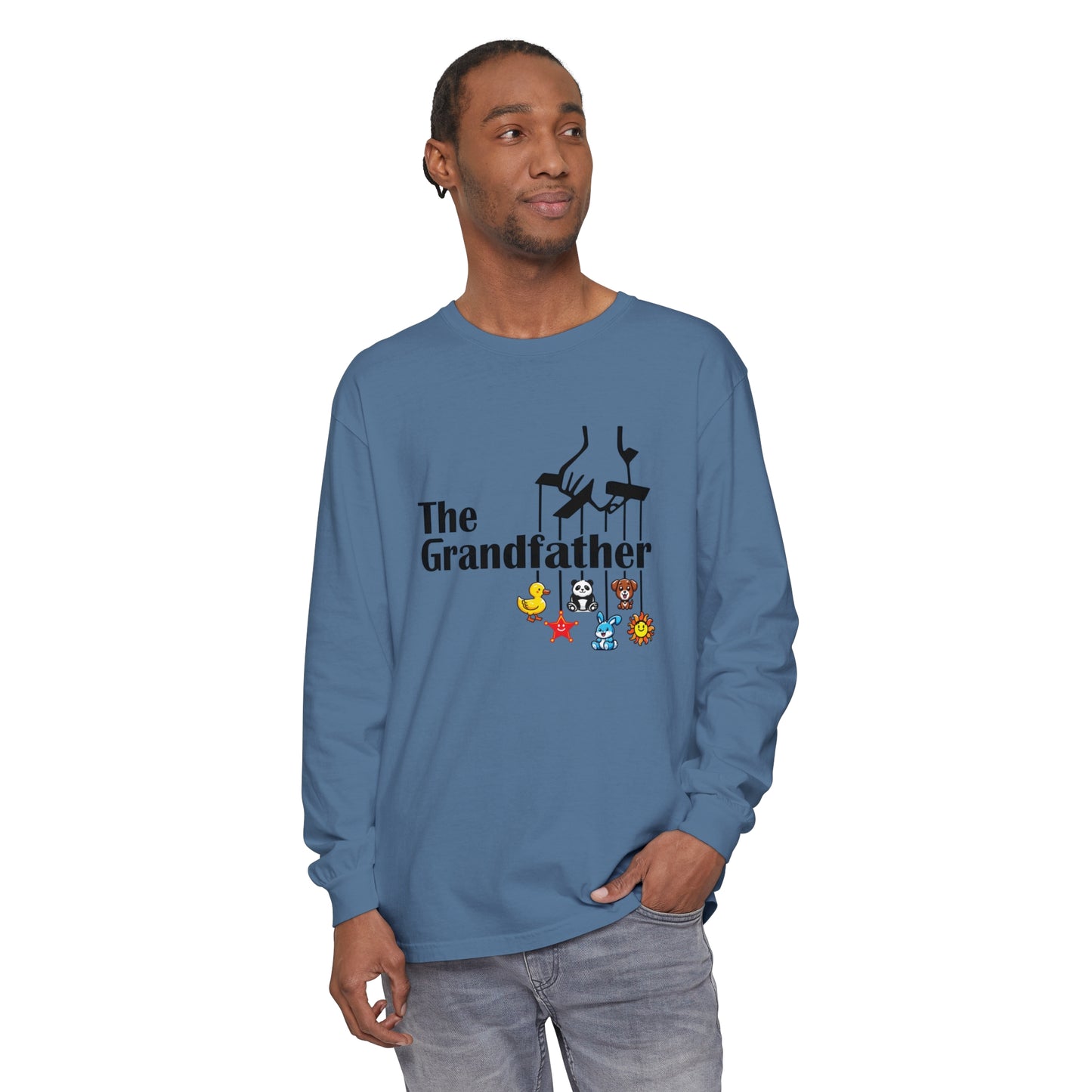 The Grandfather  Garment-dyed Long Sleeve T-Shirt