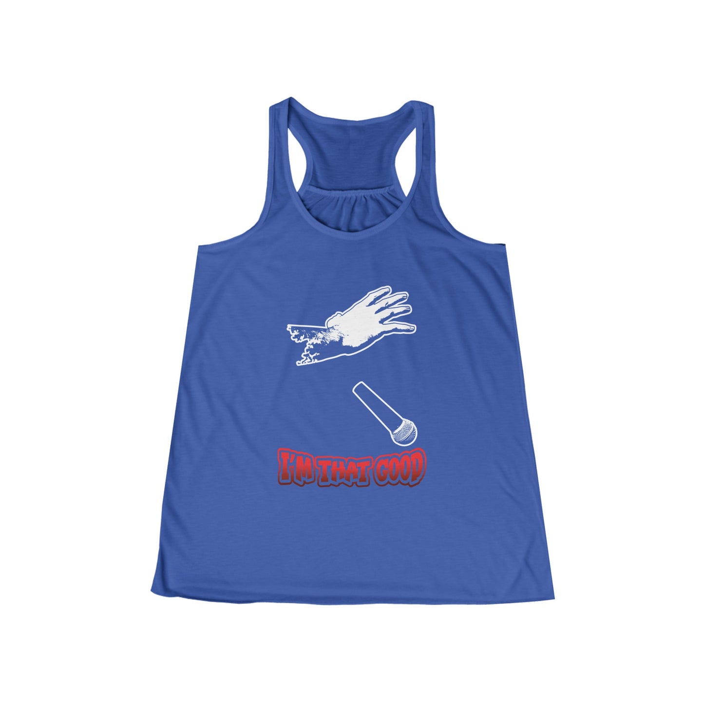 I'm that good Women's Flowy Racerback Tank