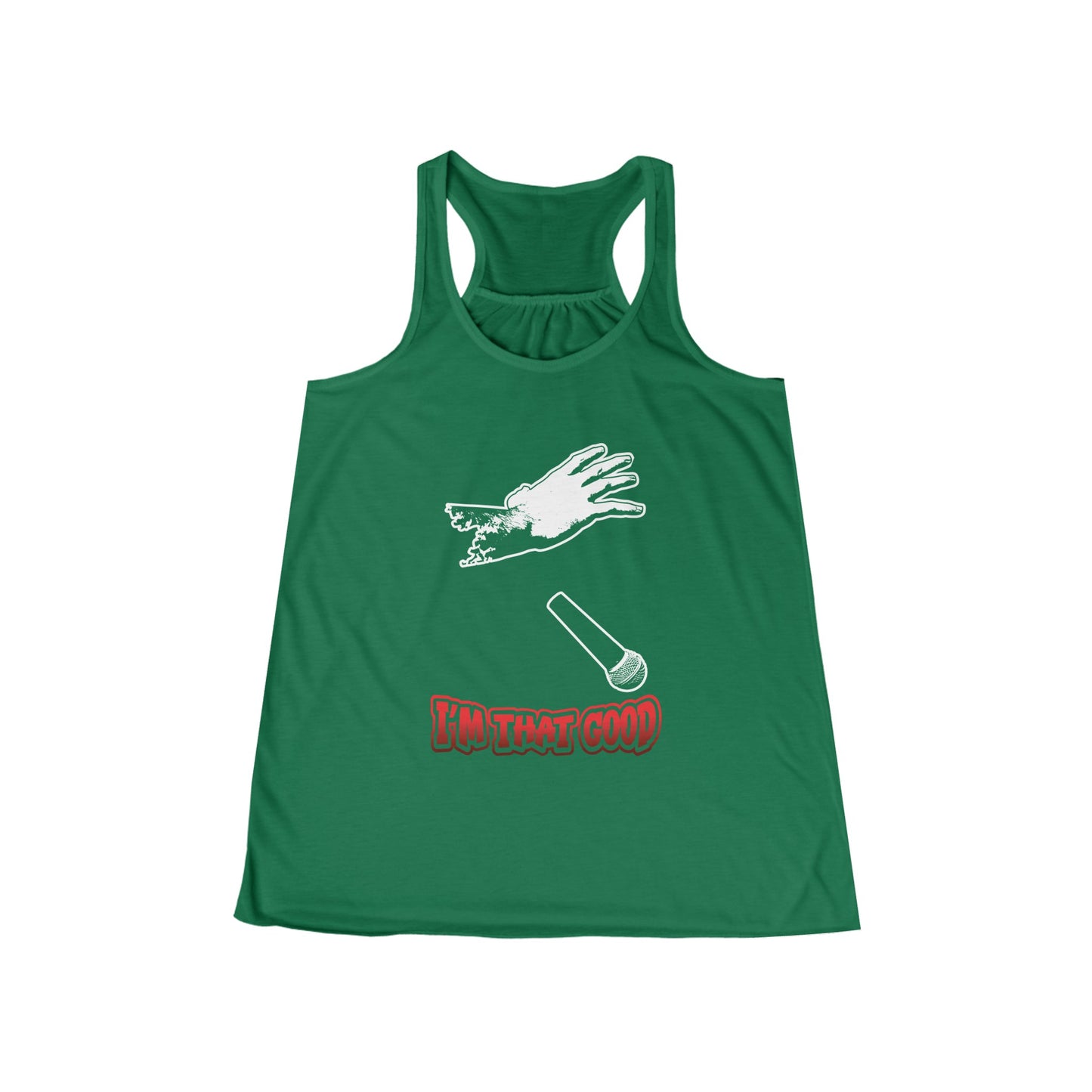 I'm that good Women's Flowy Racerback Tank