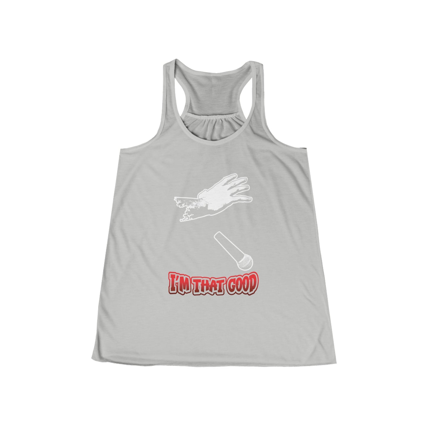 I'm that good Women's Flowy Racerback Tank